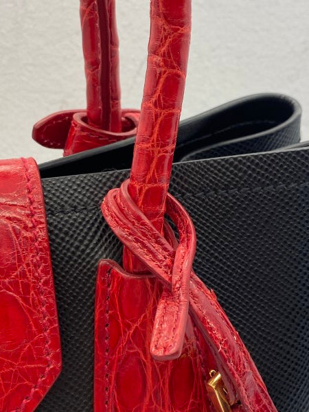 Prada Bicolor Galleria Tote Bag-handbag-Prada-The Closet Egypt