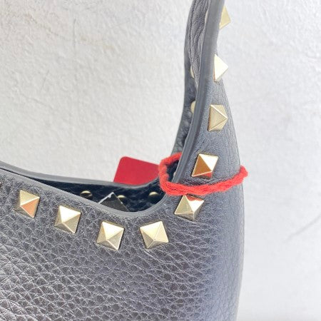 Valentino Black Rockstuds Hobo Small Bag-handbag-Valentino-The Closet Egypt