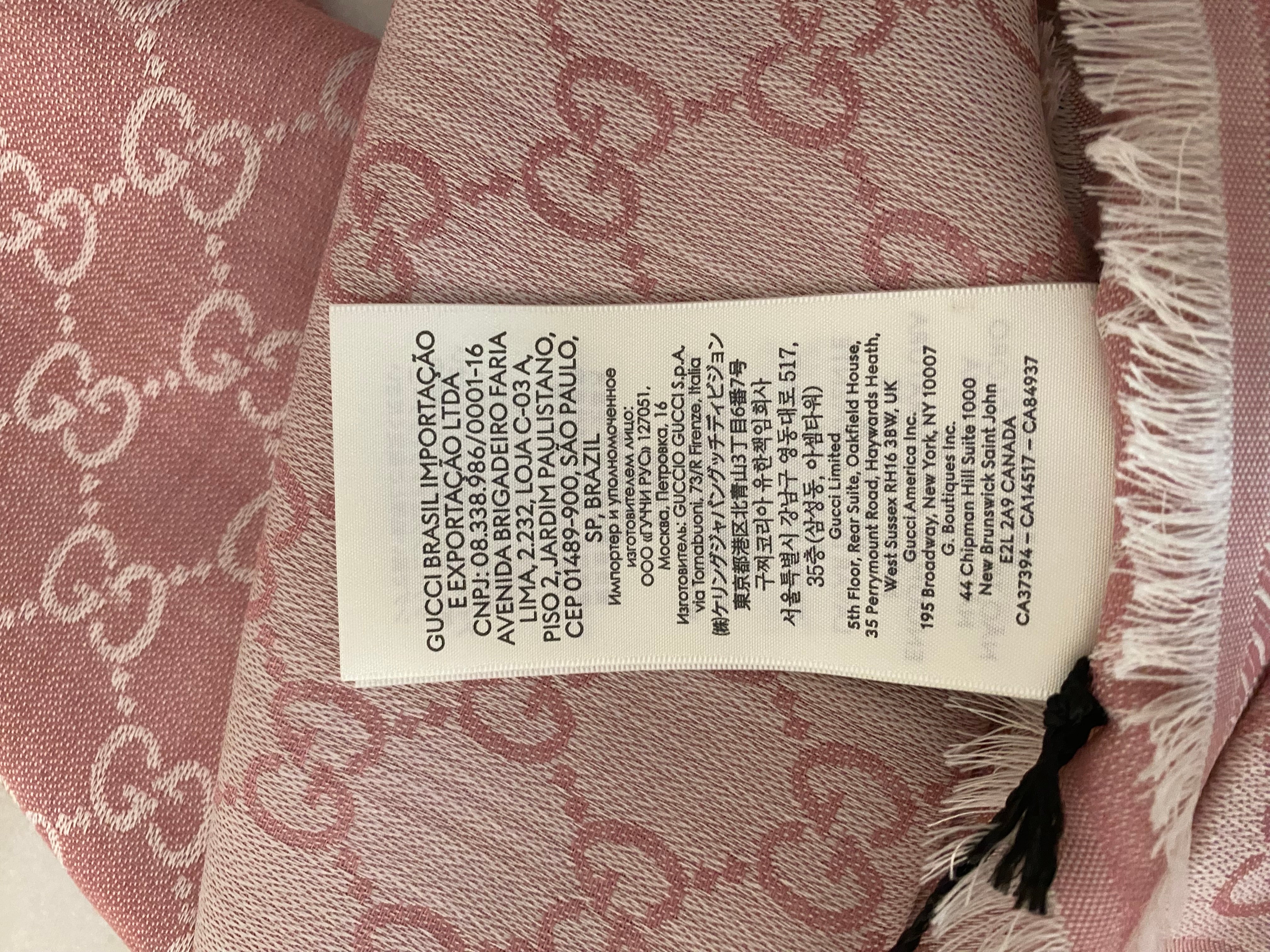 Gucci Bicolor GG Scarf