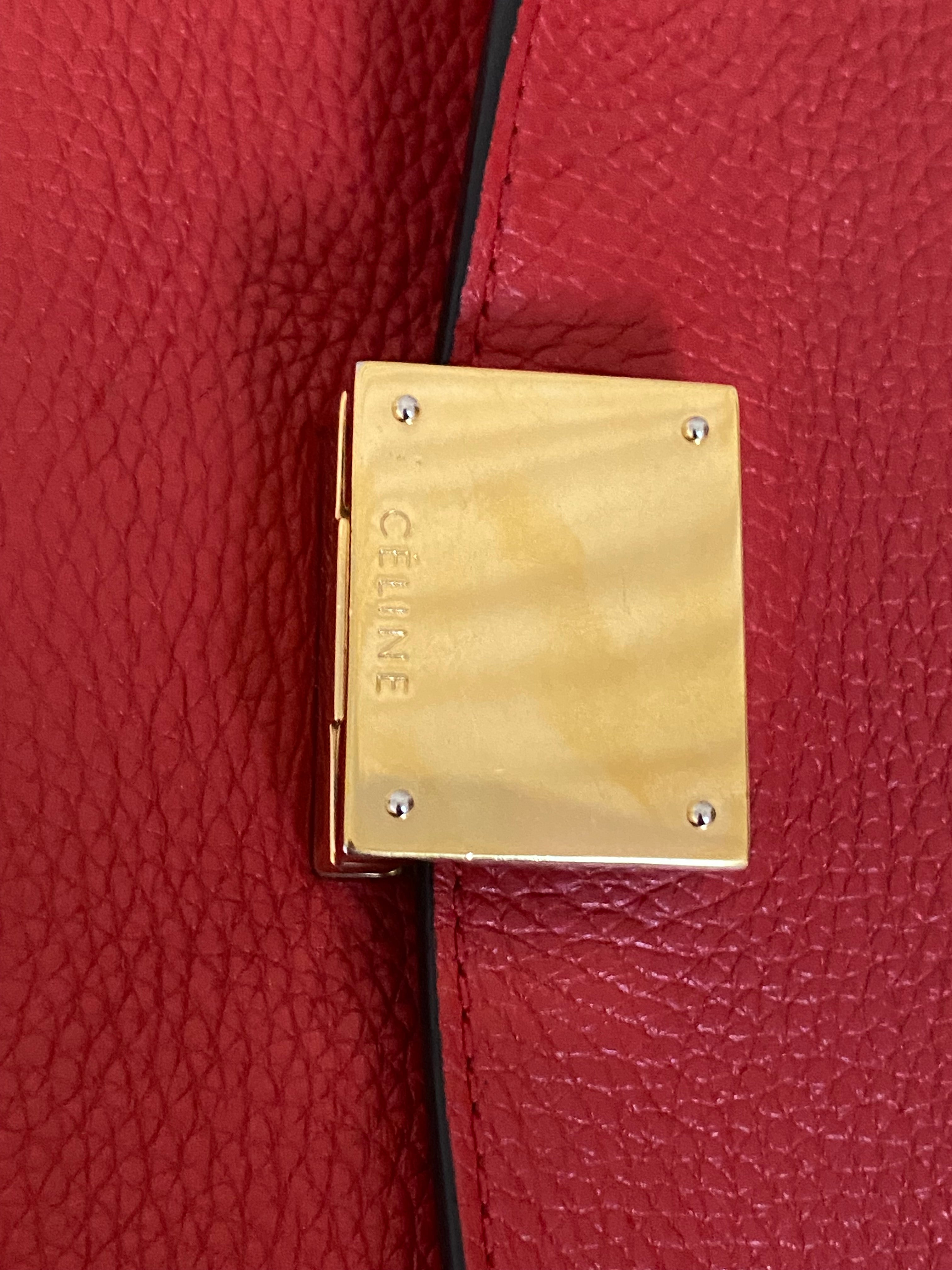 Celine Red Trapeze Top Handle Bag-handbag-Celine-The Closet Egypt