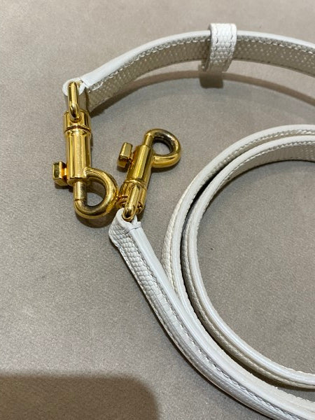 Dolce & Gabbana White Iguana Print Crystal Sicily Medium Bag-handbag-Dolce & Gabbana-The Closet Egypt