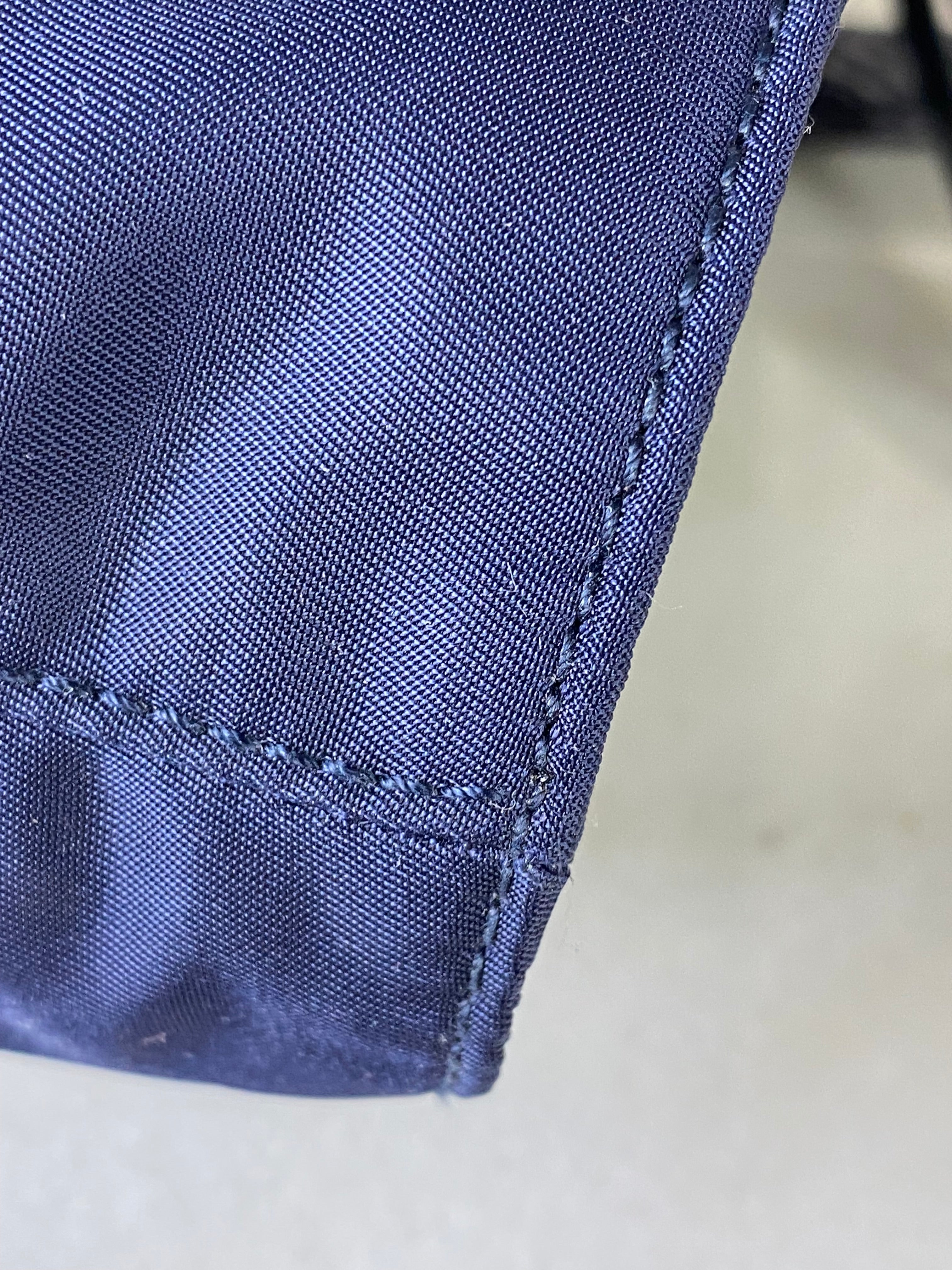 Prada Navy Tessuto Vitello Nylon Tote Bag-handb-Prada-The Closet Egypt