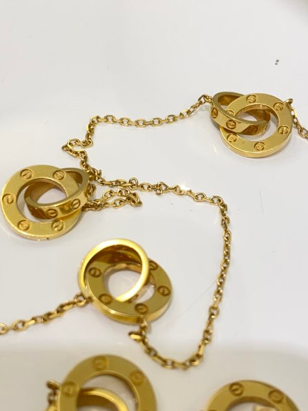 Cartier 18K Yellow Gold Love Long Necklace-Necklaces-Cartier-The Closet Egypt