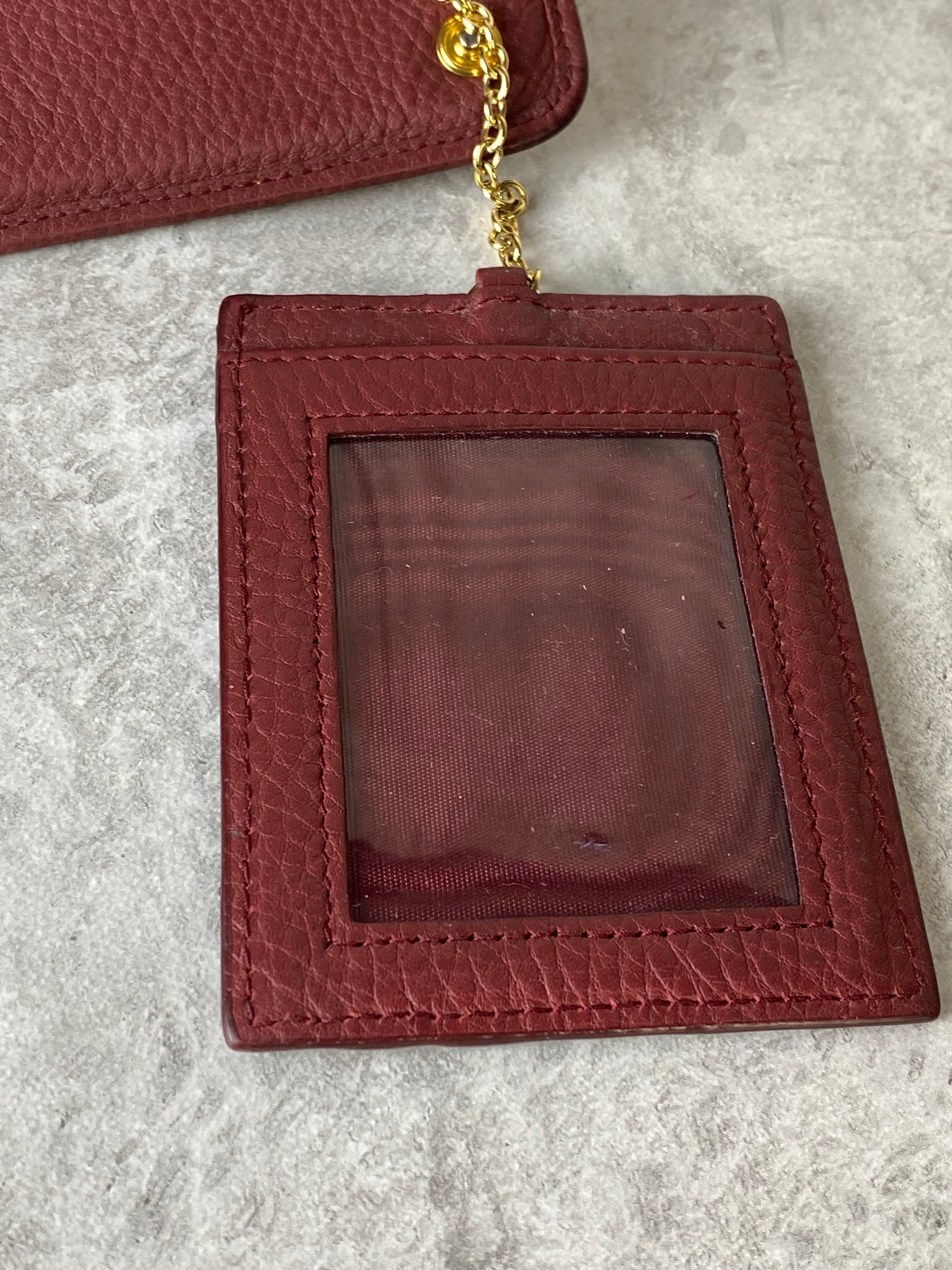 Prada Burgundy Long Wallet-wallet-Prada-The Closet Egypt