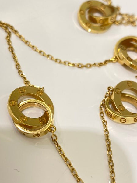 Cartier 18K Yellow Gold Love Long Necklace-Necklaces-Cartier-The Closet Egypt