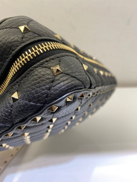 Valentino Black Spike Rockstud Tote Bag-handbag-Valentino-The Closet Egypt