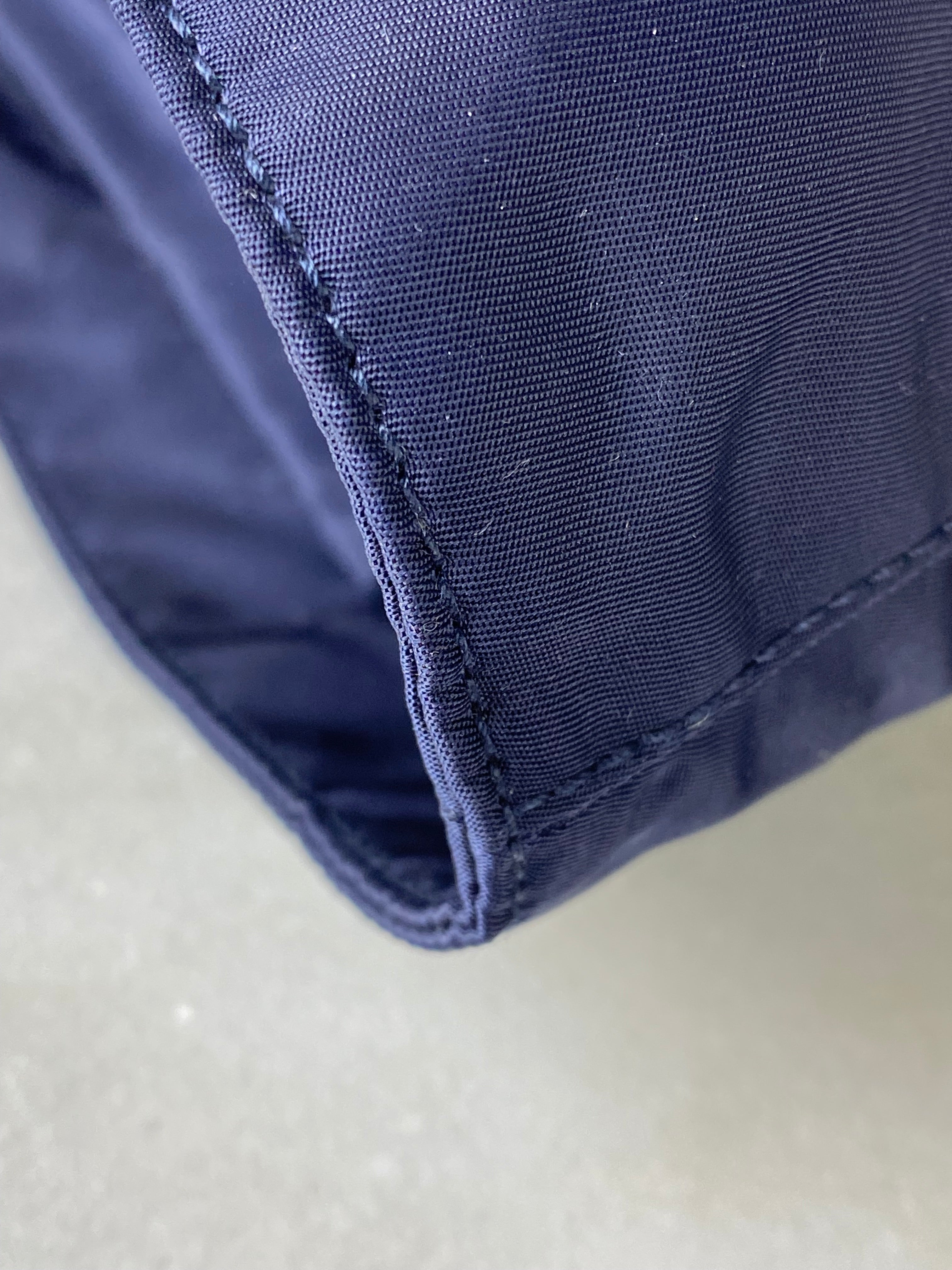 Prada Navy Tessuto Vitello Nylon Tote Bag-handb-Prada-The Closet Egypt