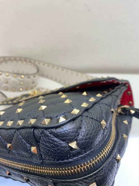 Valentino Black Spike Rockstud Tote Bag-handbag-Valentino-The Closet Egypt