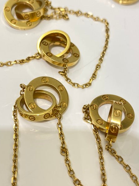 Cartier 18K Yellow Gold Love Long Necklace-Necklaces-Cartier-The Closet Egypt