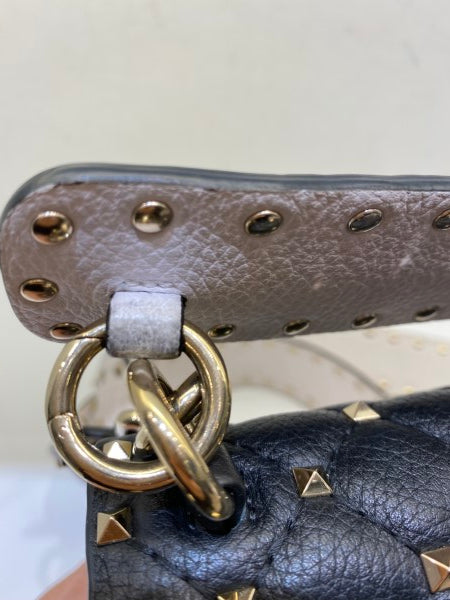 Valentino Black Spike Rockstud Tote Bag-handbag-Valentino-The Closet Egypt