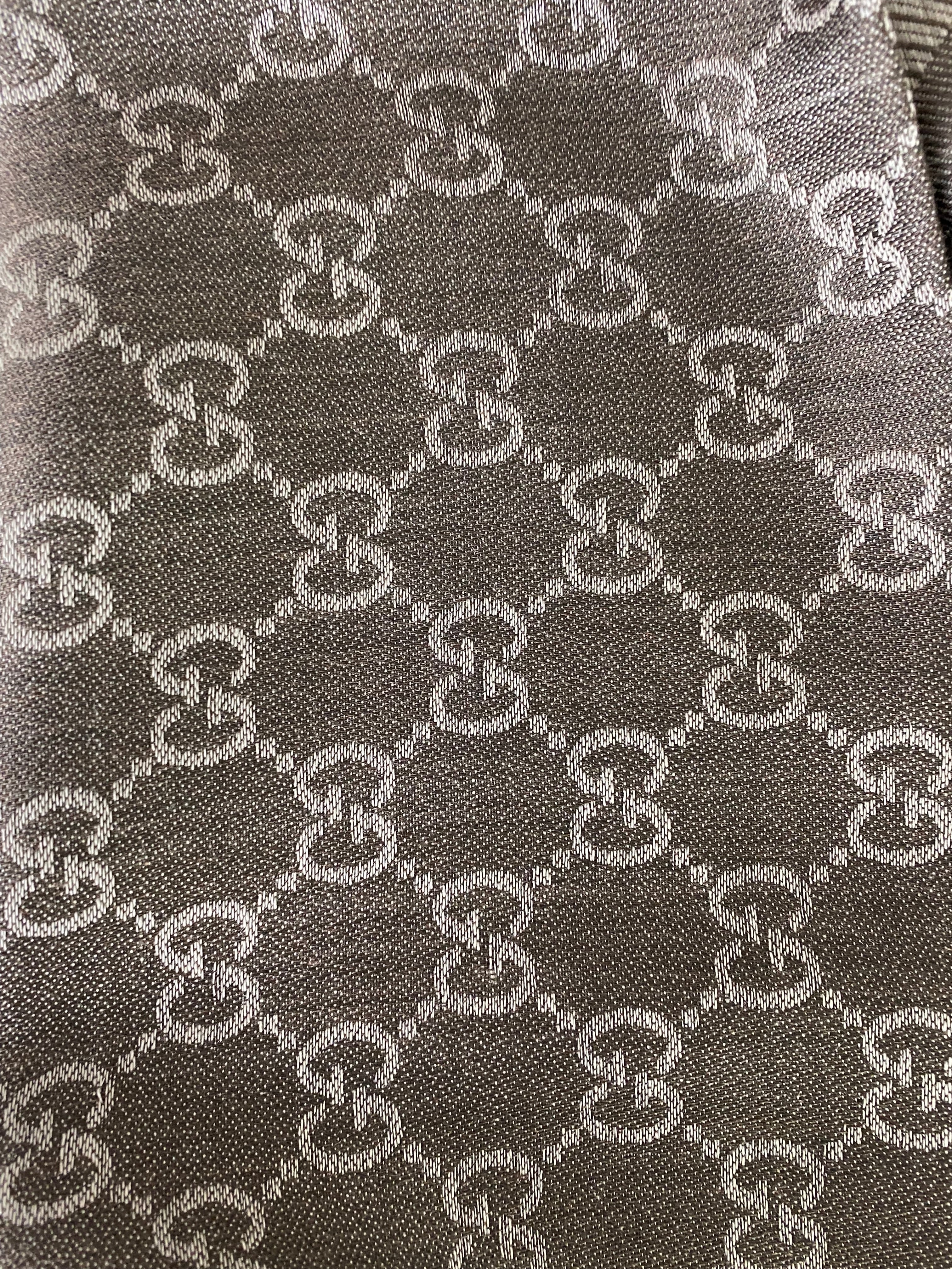 Gucci Dark Brown GG Scarf-Scarf-Gucci-The Closet Egypt