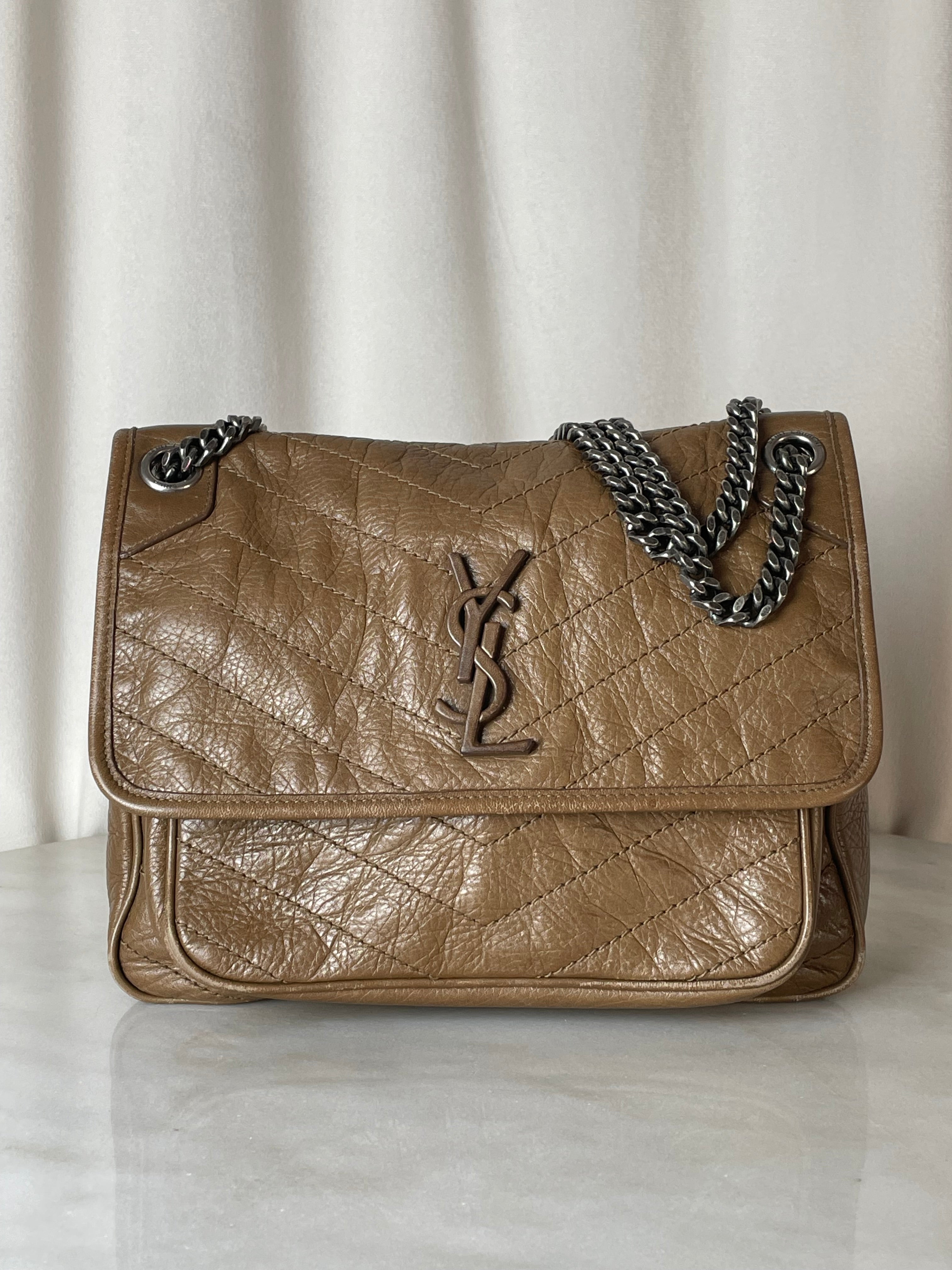 YSL Brown Baby Vintage Niki Medium Bag-handbag-YSL-The Closet Egypt