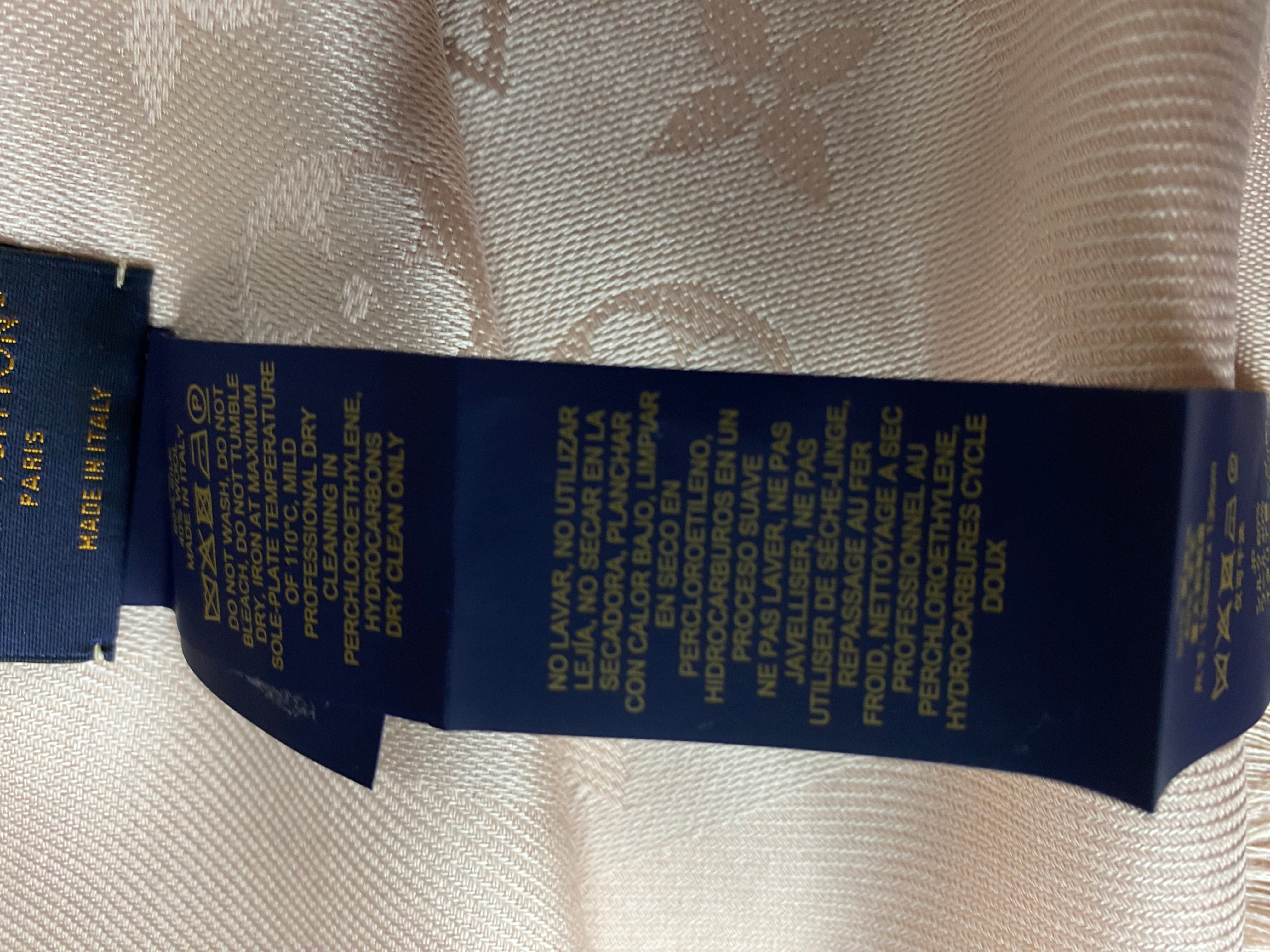 Louis Vuitton Pink Monogram Wool Scarf-Scarf-Louis Vuitton-The Closet Egypt