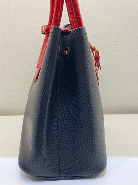 Prada Bicolor Galleria Tote Bag-handbag-Prada-The Closet Egypt