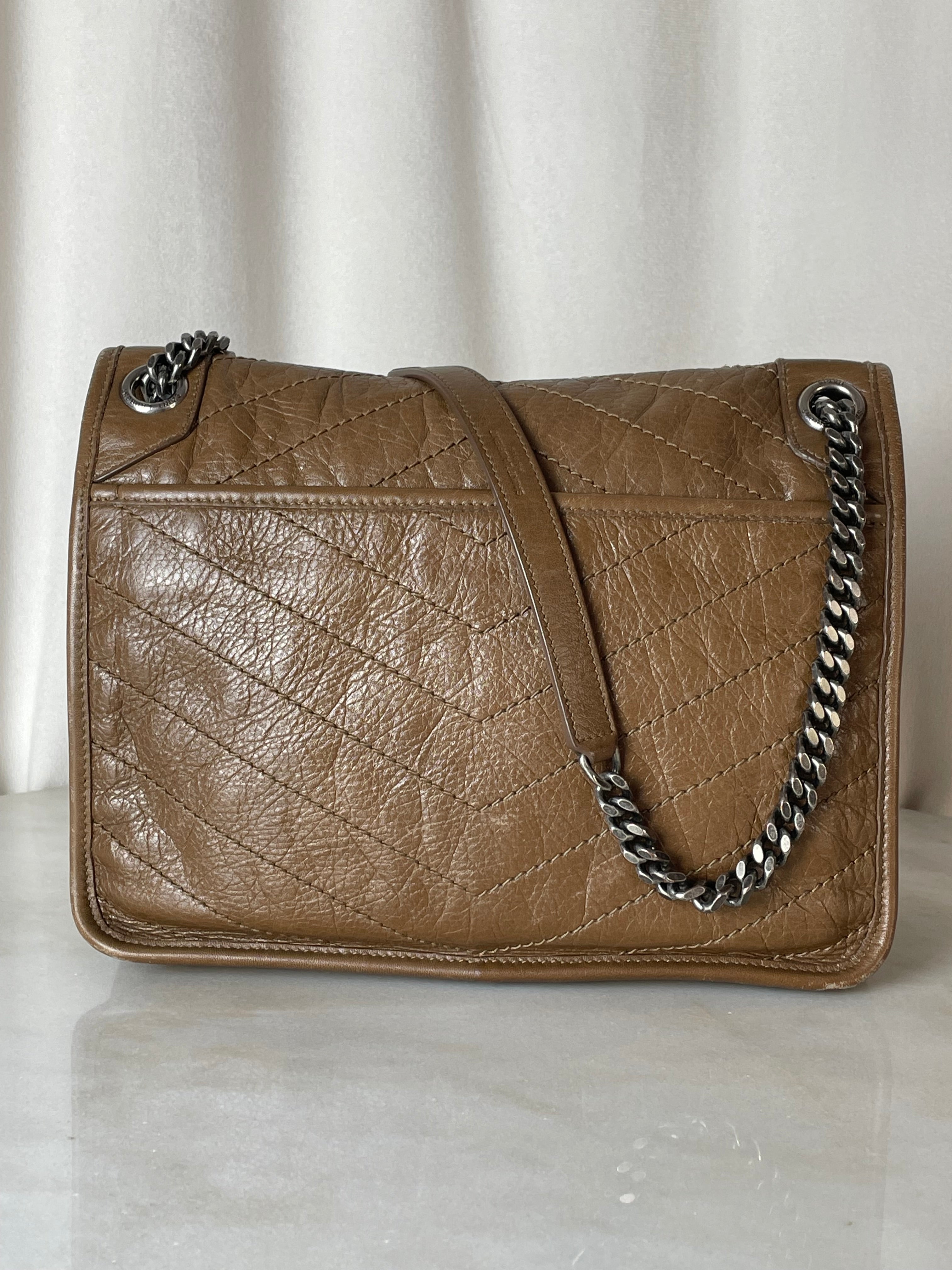 YSL Brown Baby Vintage Niki Medium Bag-handbag-YSL-The Closet Egypt