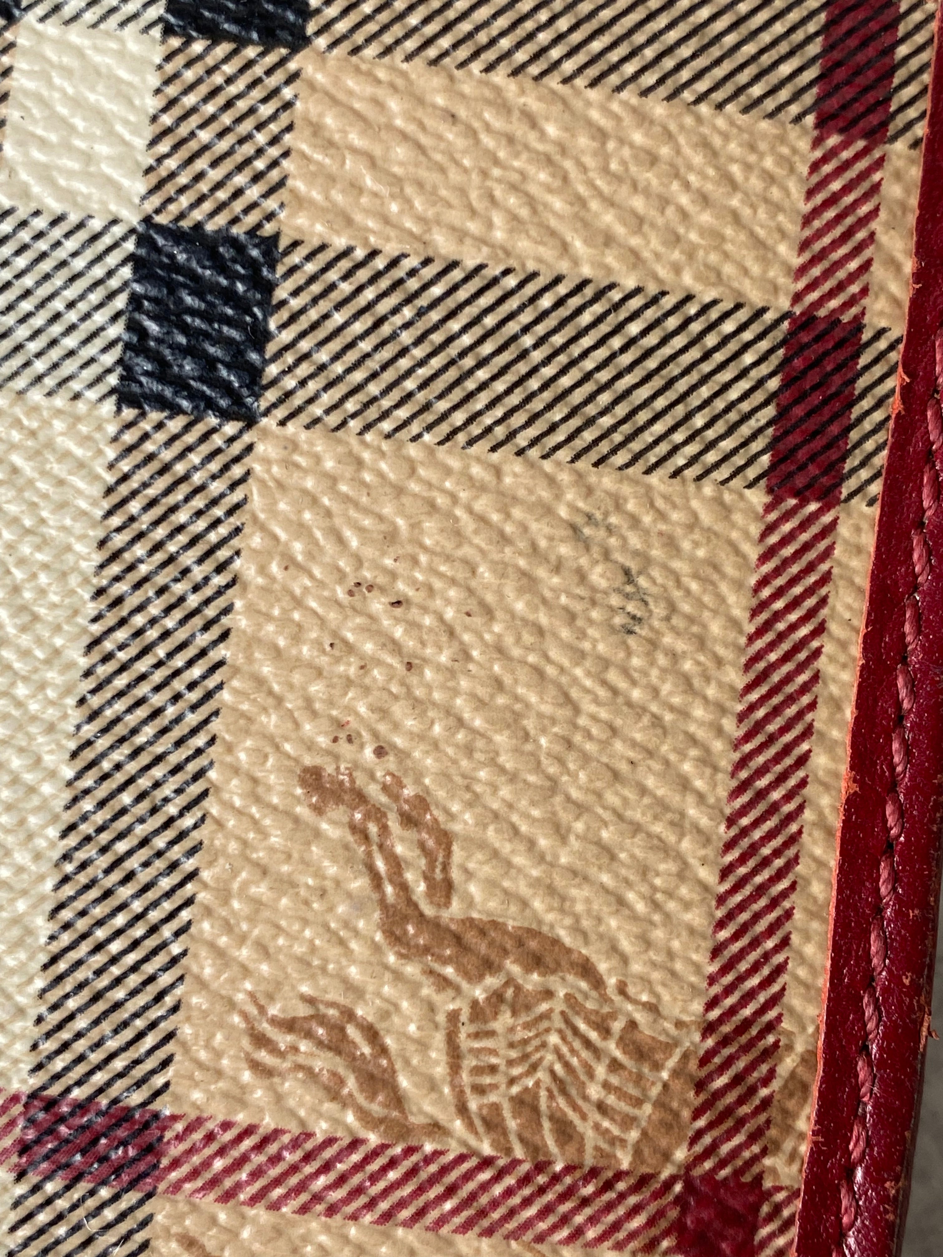 Burberry Red Haymarket Flap Long Wallet-wallet-Burberry-The Closet Egypt