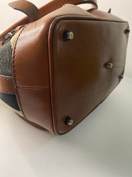 Burberry Tricolor Mega Check Lowry Tote Bag-handbag-Burberry-The Closet Egypt