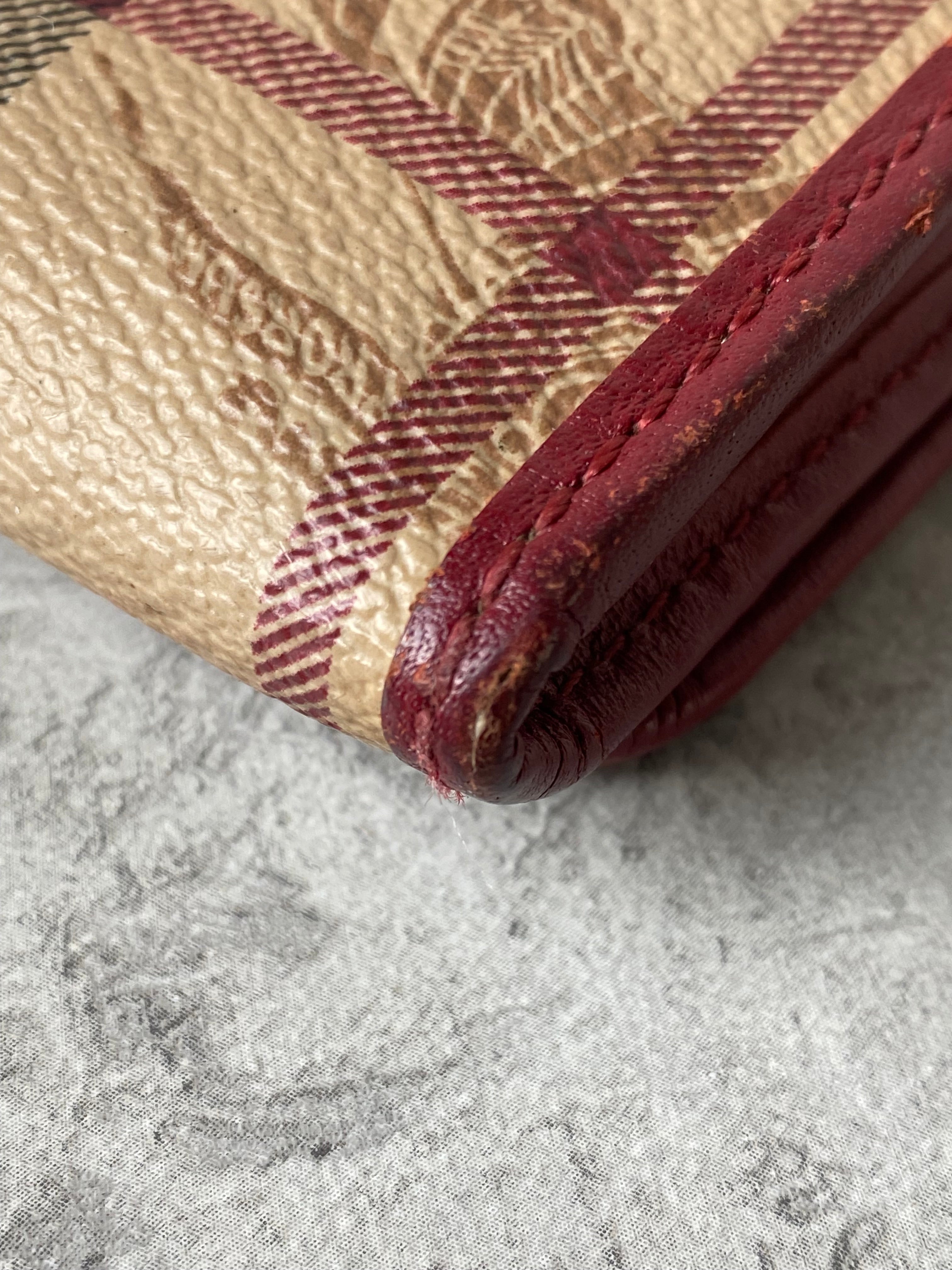Burberry Red Haymarket Flap Long Wallet-wallet-Burberry-The Closet Egypt
