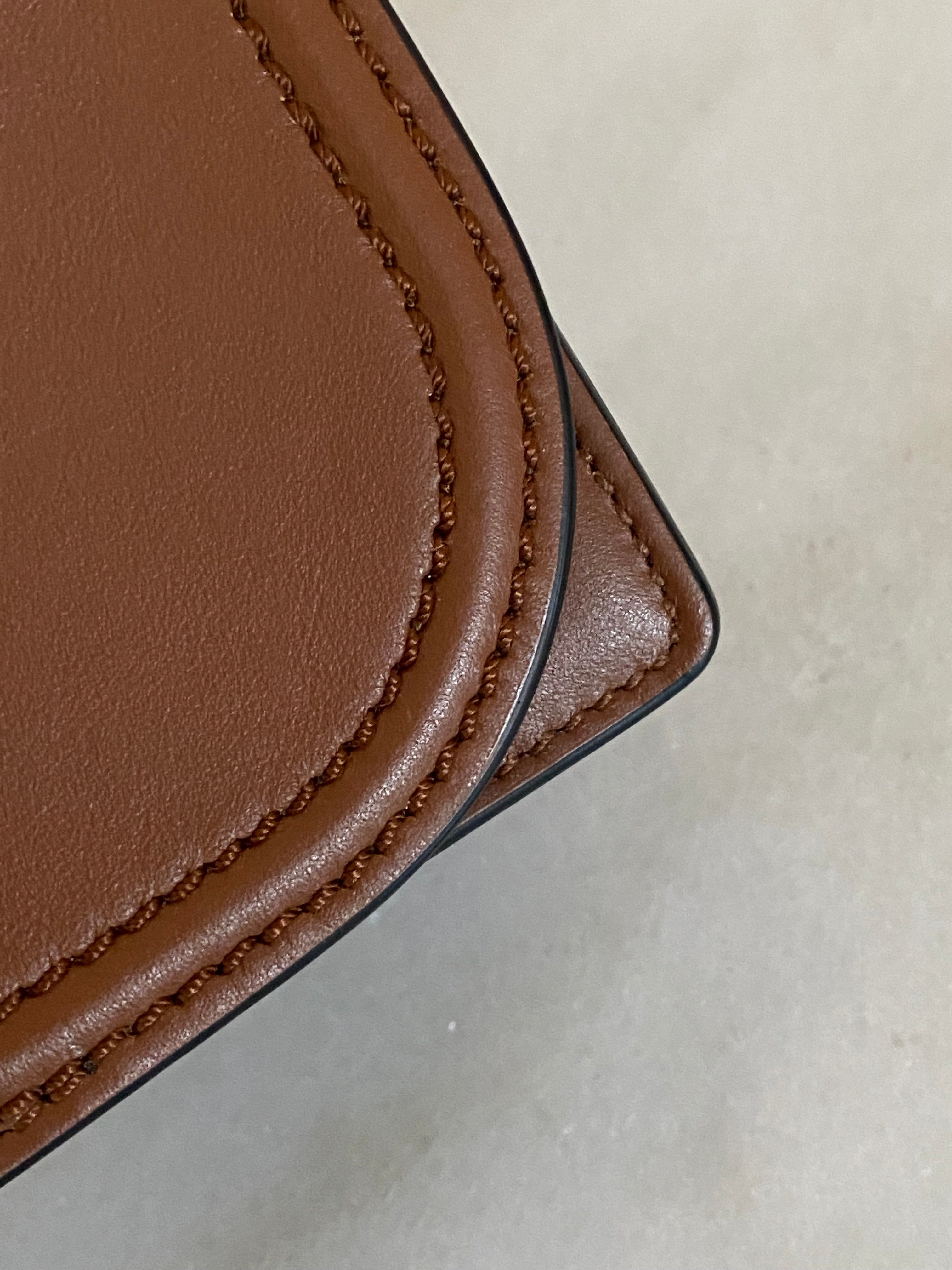 Valentino Brown Vlogo Garavani Small Chain Bag-handbag-Valentino-The Closet Egypt