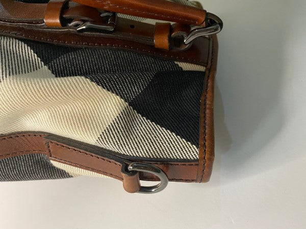 Burberry Tricolor Mega Check Lowry Tote Bag-handbag-Burberry-The Closet Egypt