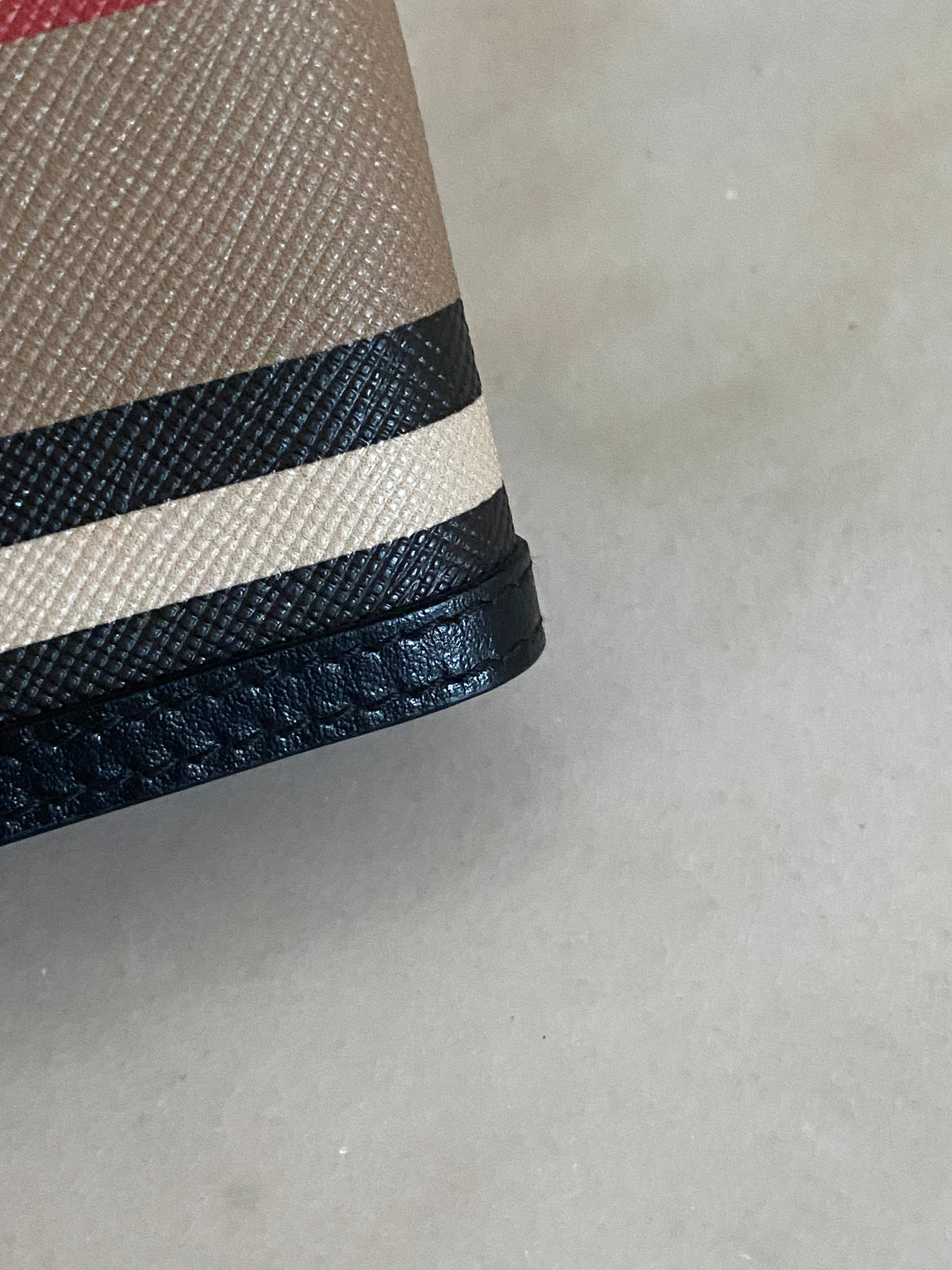 Burberry Bicolor Luna Icon Stripe Compact Bi-Fold Wallet-wallet-Burberry-The Closet Egypt