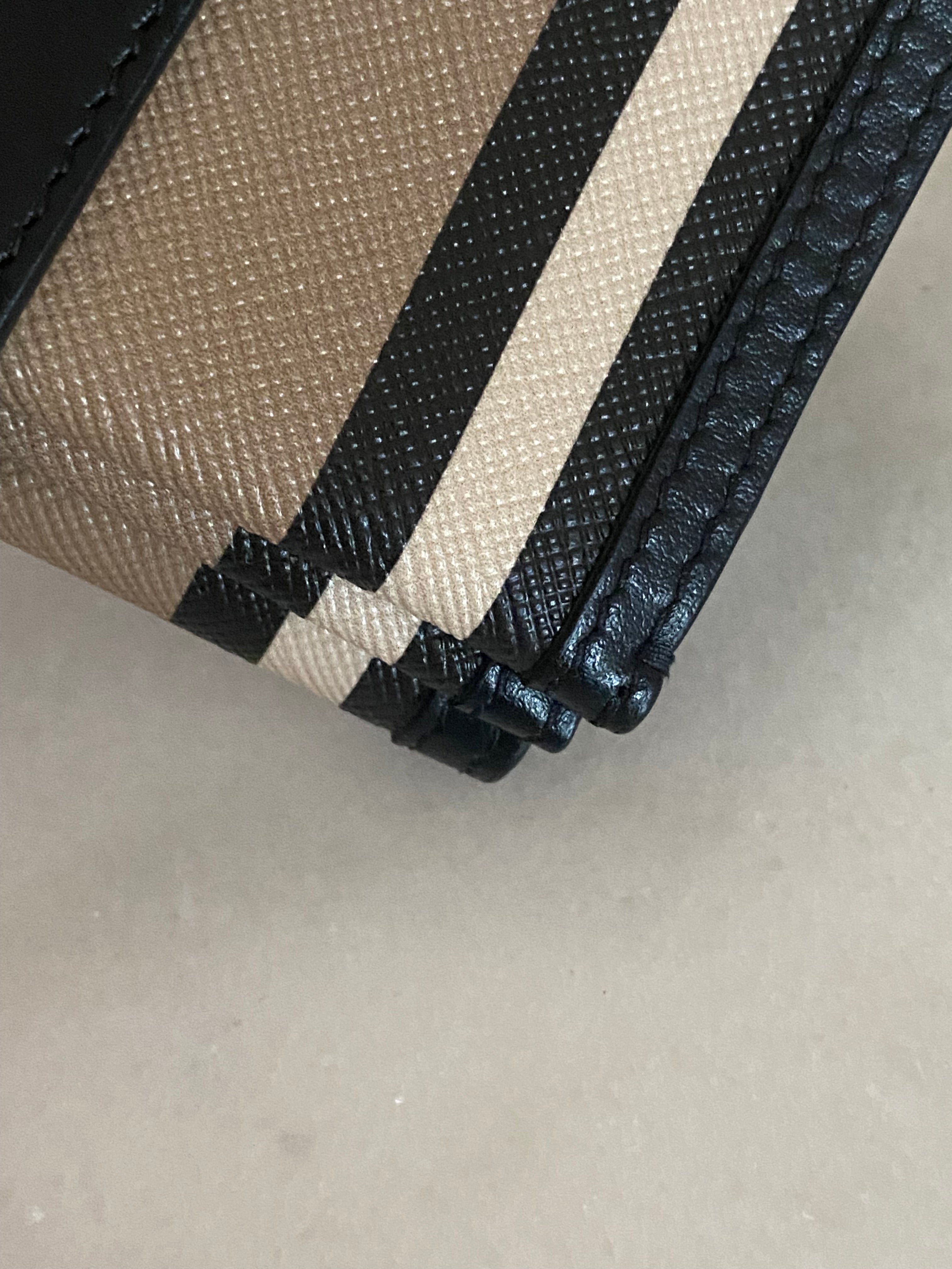 Burberry Bicolor Luna Icon Stripe Compact Bi-Fold Wallet-wallet-Burberry-The Closet Egypt