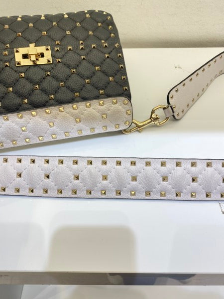 Valentino Black Spike Rockstud Tote Bag-handbag-Valentino-The Closet Egypt