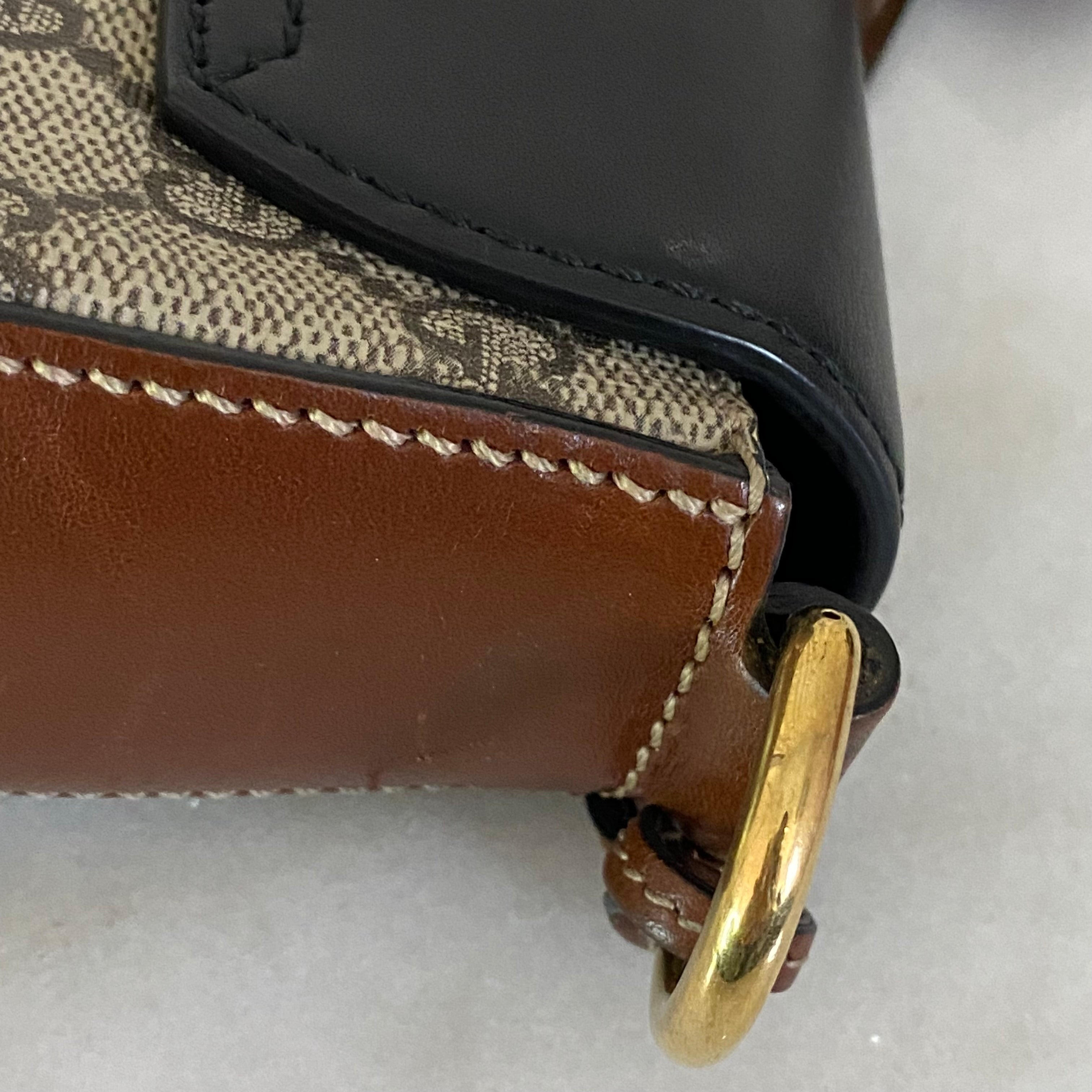 Gucci Tricolor GG Padlock Bag W/ Canvas Strap-handbag-Gucci-The Closet Egypt