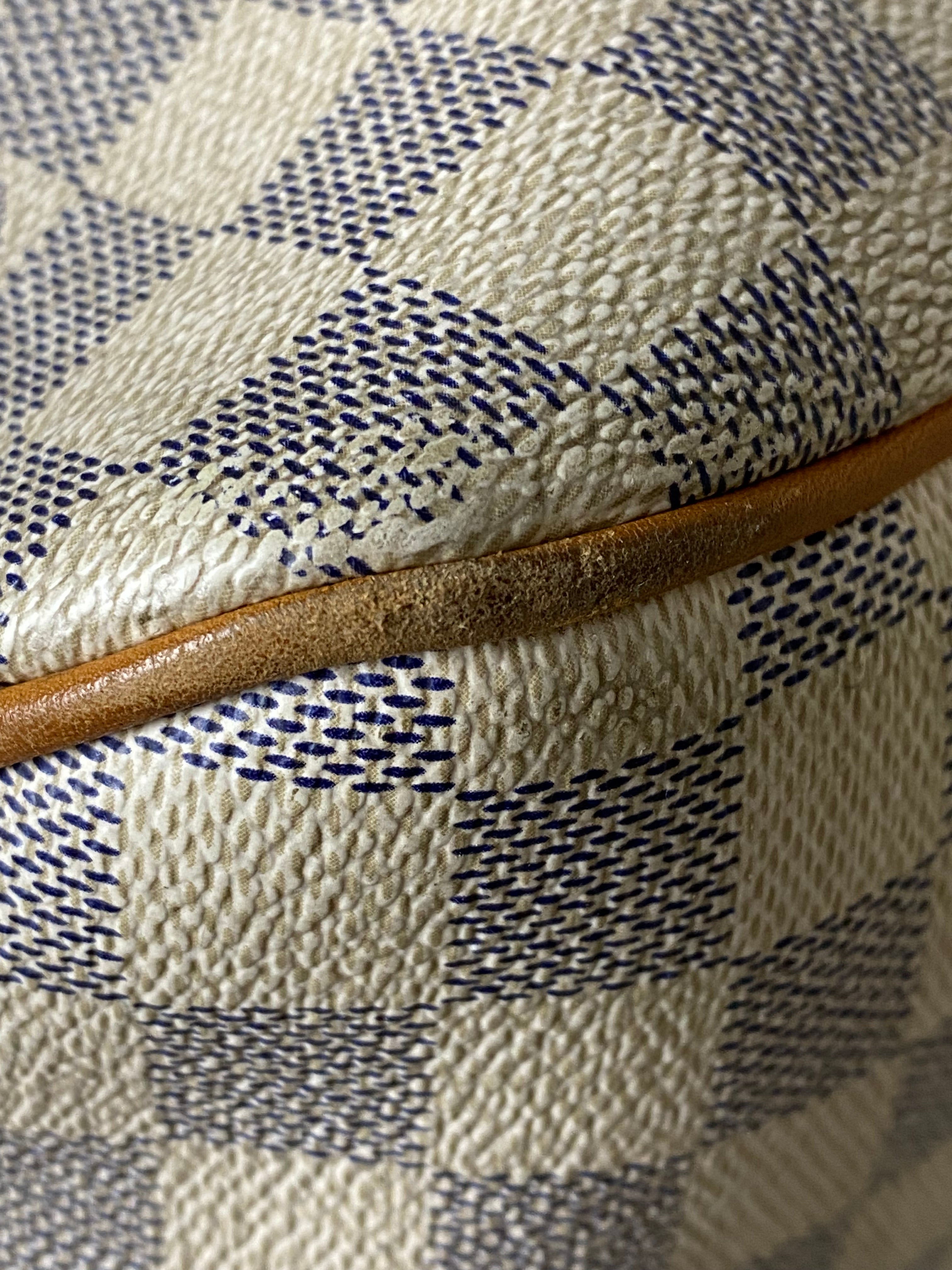 Louis Vuitton Damier Azur Delightful Top Handle Bag W/ Bag Charm