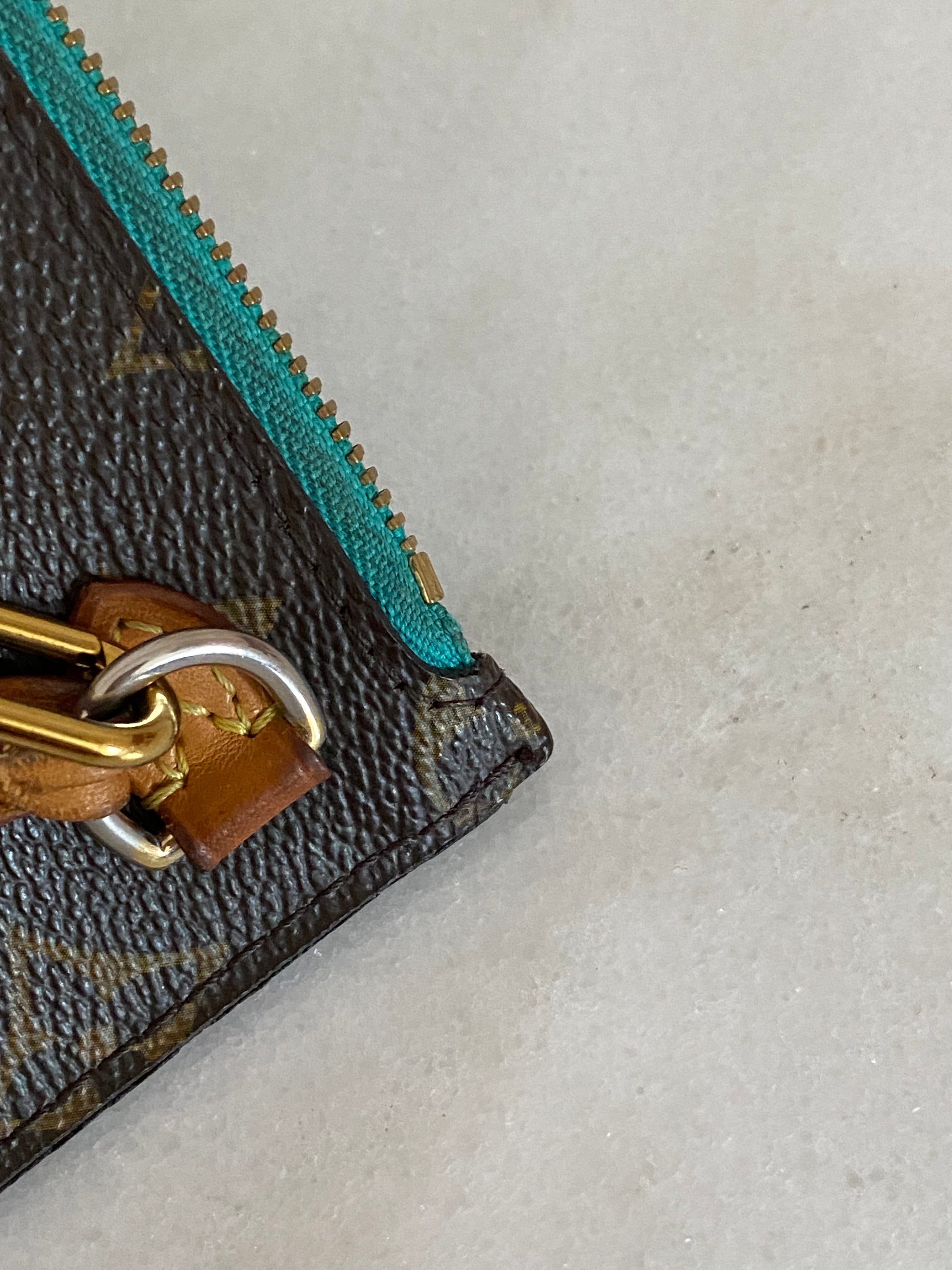 Louis Vuitton Monogram Turquoise Neverfull MM Pochette-Pochette-Louis Vuitton-The Closet Egypt