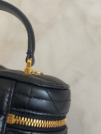 Christian Dior Black Caro Mini Vanity Case-Vanity Case-Christian Dior-The Closet Egypt