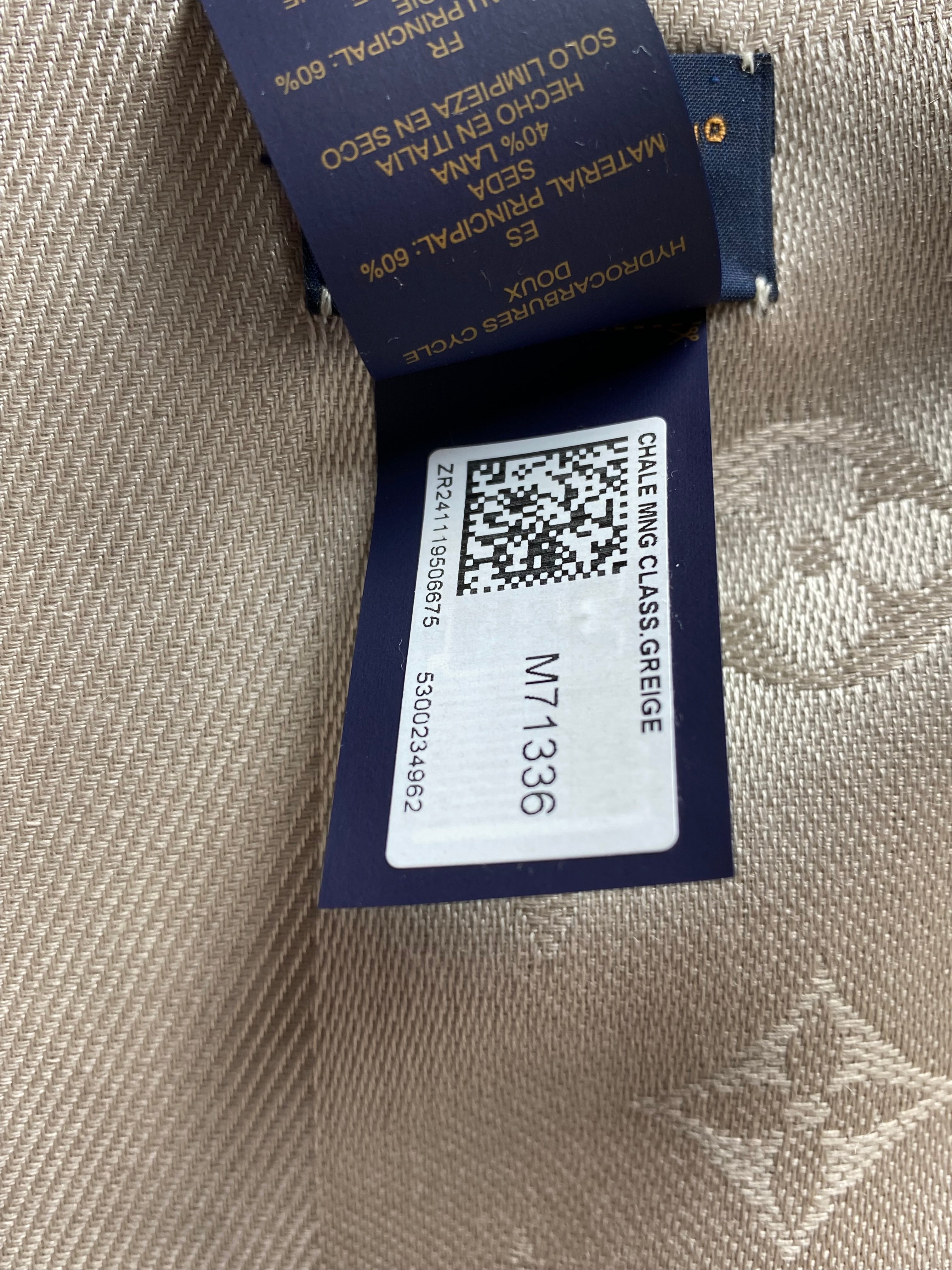 Louis Vuitton Beige Monogram Scarf-Scarf-Louis Vuitton-The Closet Egypt