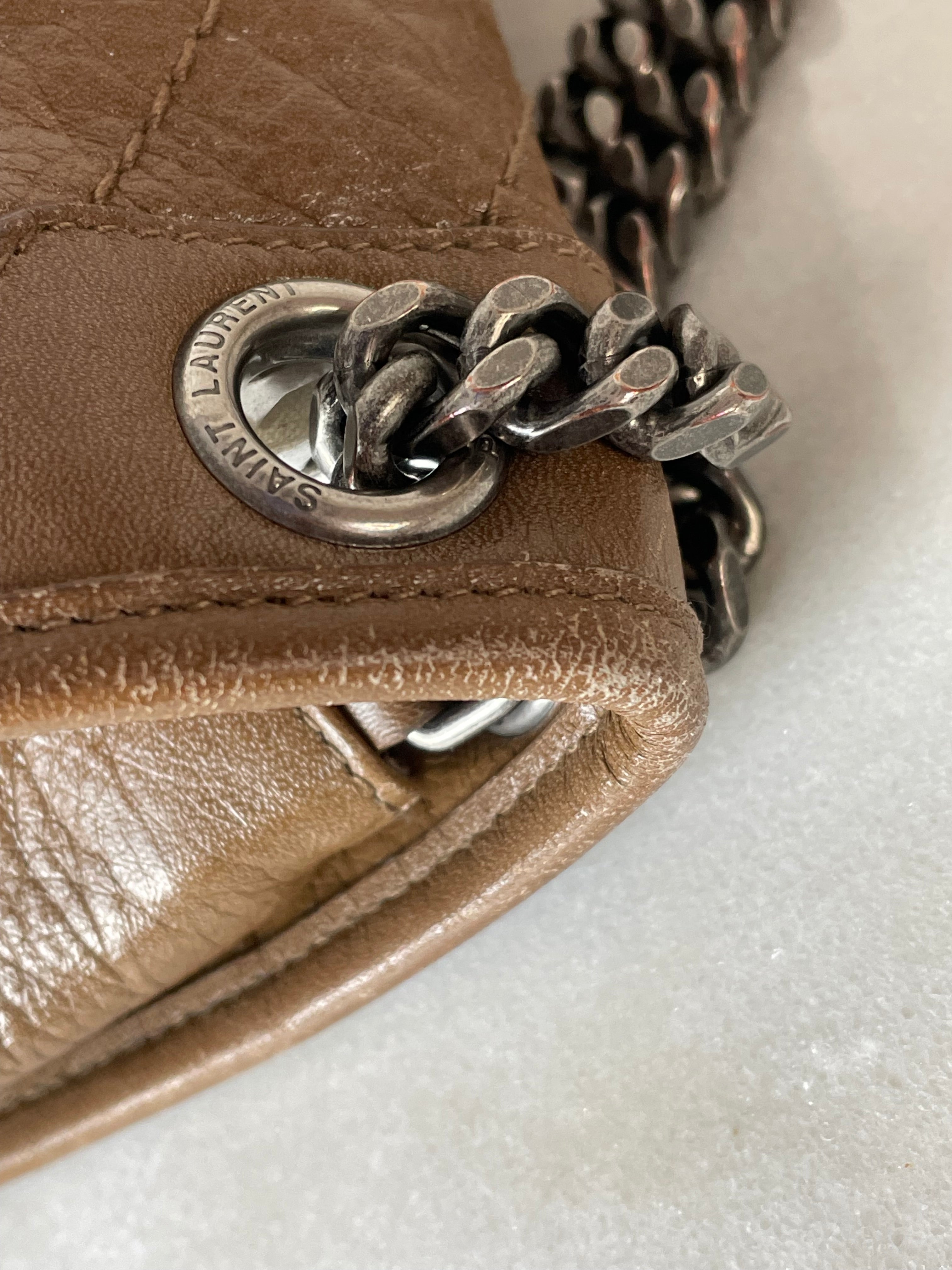 YSL Brown Baby Vintage Niki Medium Bag-handbag-YSL-The Closet Egypt
