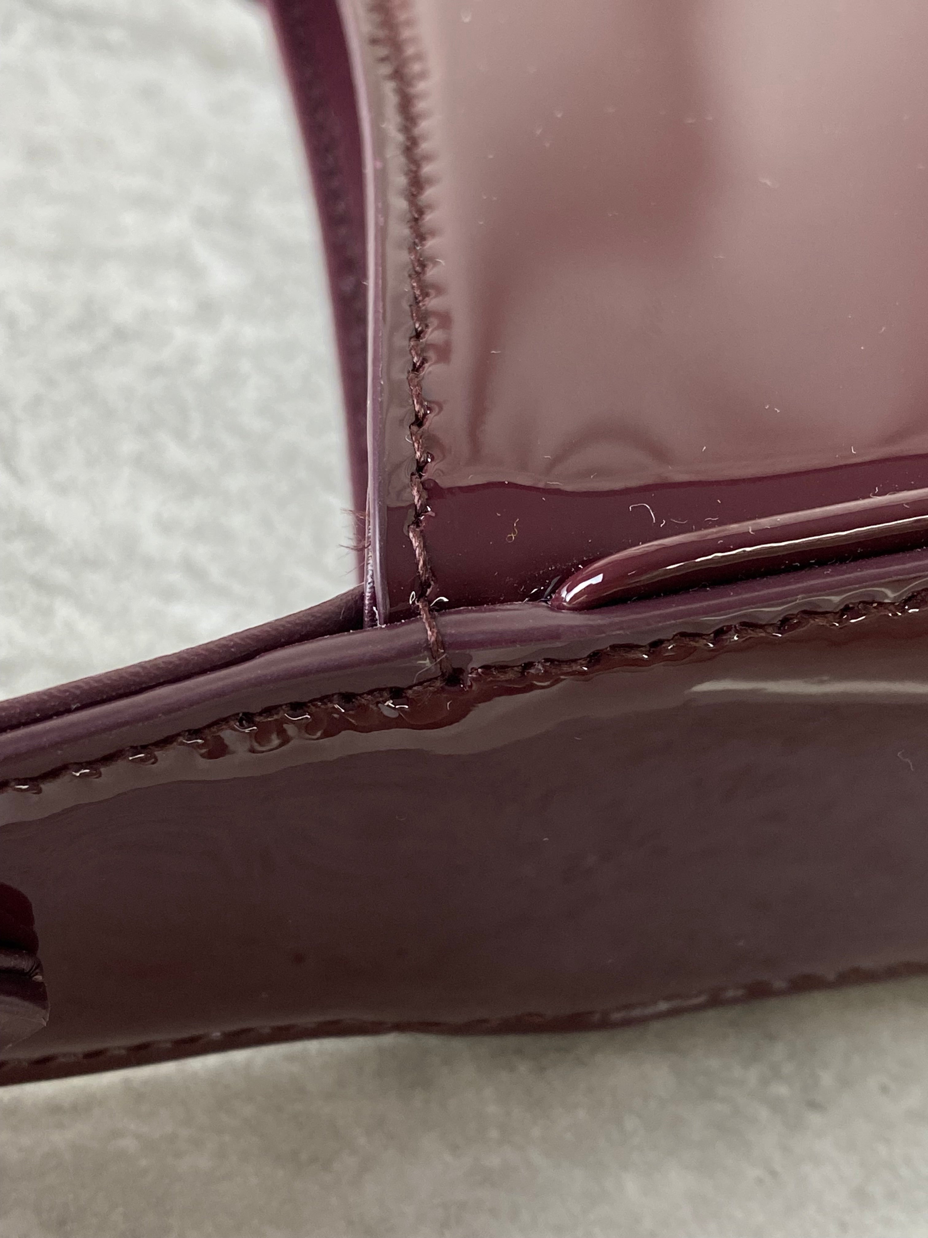 YSL Burgundy Vernis LE 5 A 7 SAC Shoulder Bag-handbag-YSL-The Closet Egypt
