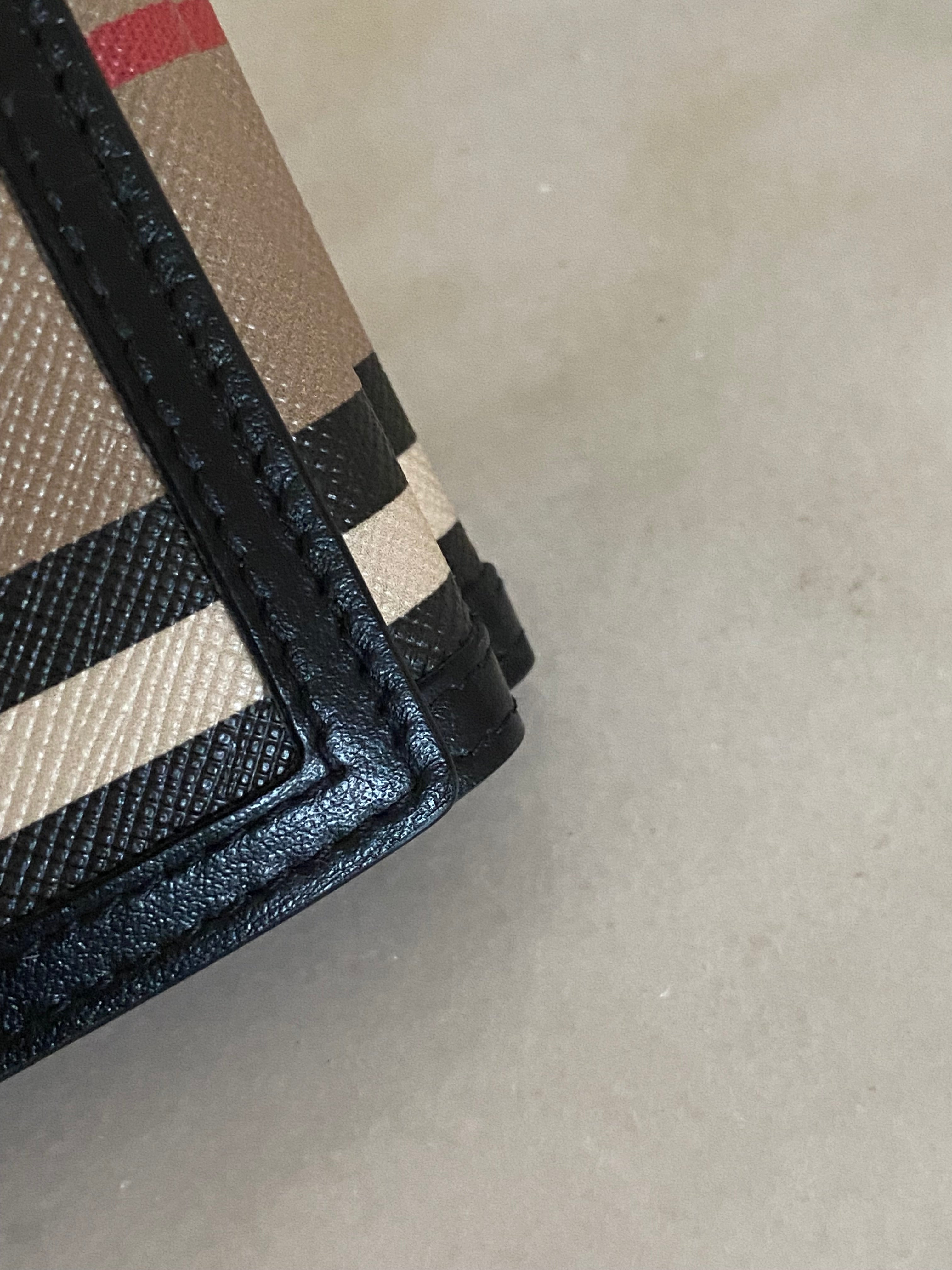 Burberry Bicolor Luna Icon Stripe Compact Bi-Fold Wallet-wallet-Burberry-The Closet Egypt