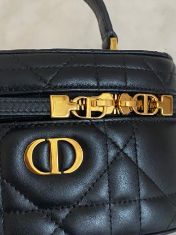 Christian Dior Black Caro Mini Vanity Case-Vanity Case-Christian Dior-The Closet Egypt