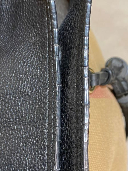 Burberry Black Brit Check Ashby Bucket Bag-handbag-Burberry-The Closet Egypt