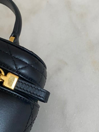 Christian Dior Black Caro Mini Vanity Case-Vanity Case-Christian Dior-The Closet Egypt