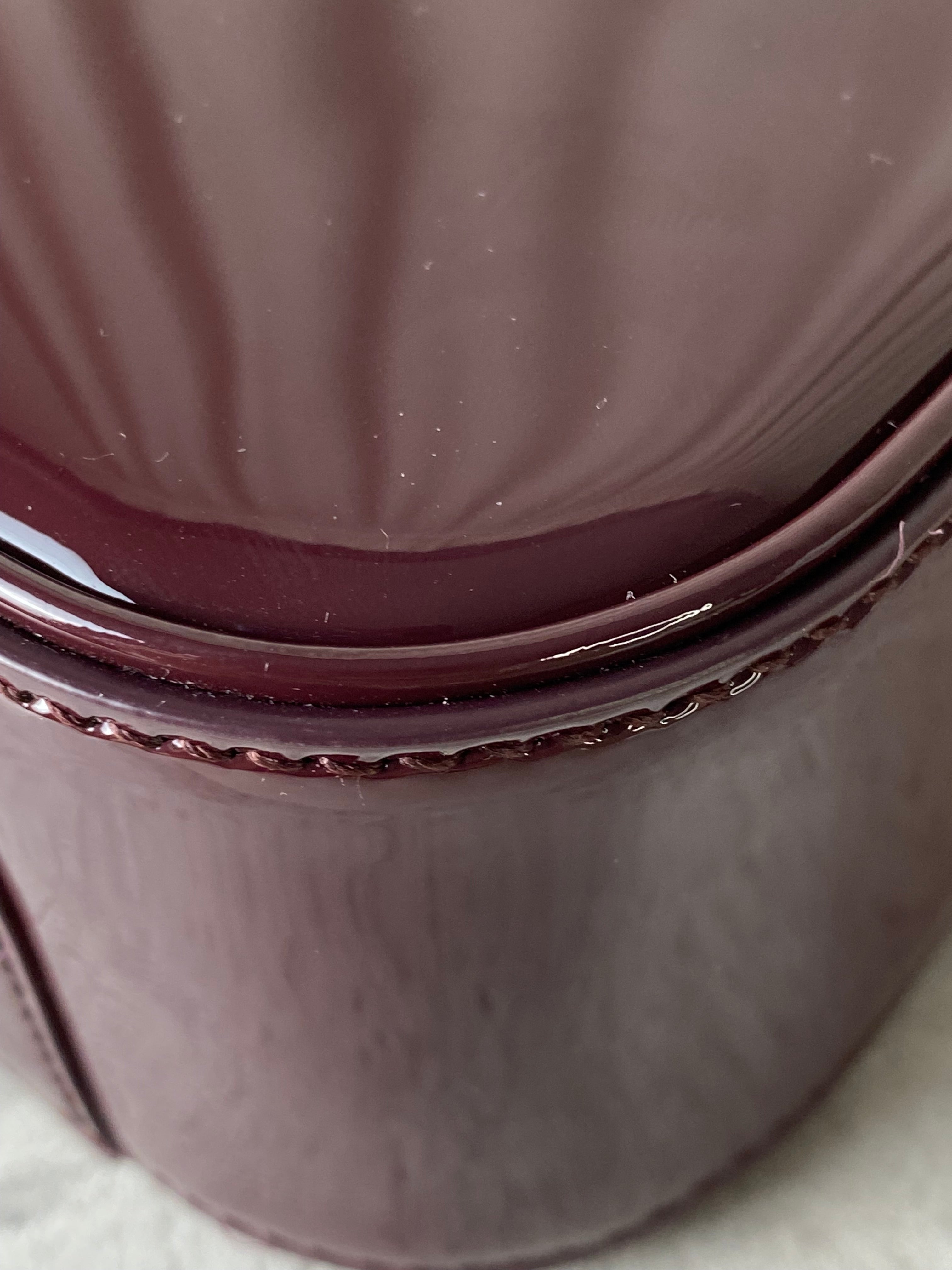YSL Burgundy Vernis LE 5 A 7 SAC Shoulder Bag-handbag-YSL-The Closet Egypt