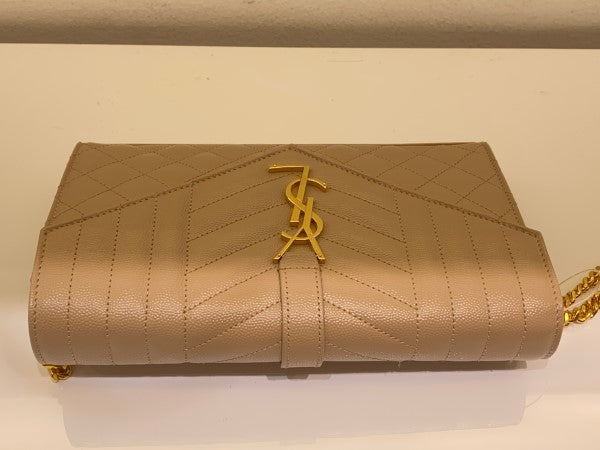 YSL Nude Envelope Wallet on Chain-Wallet Chain-YSL-The Closet Egypt