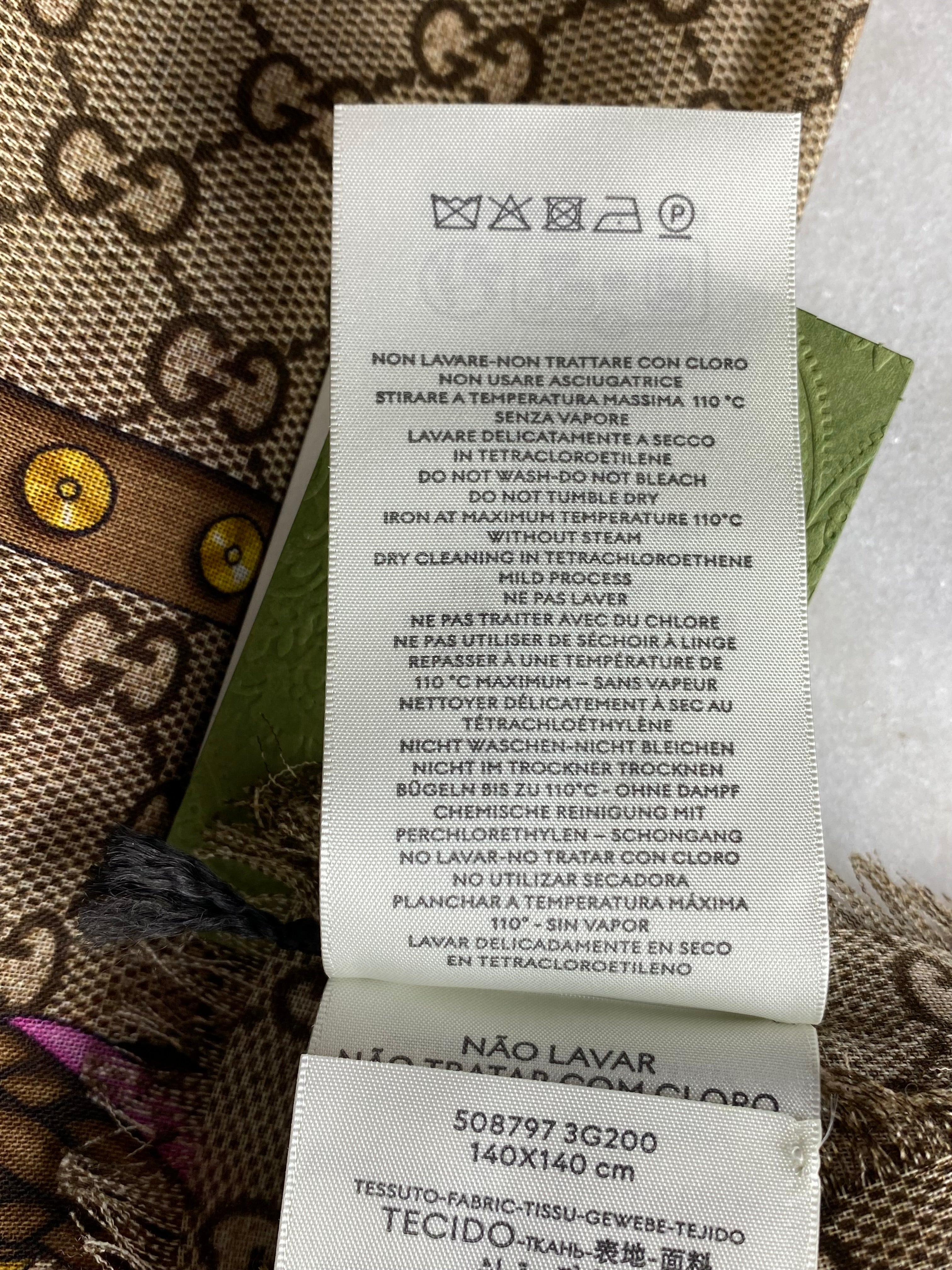 Gucci Bicolor GG Floral Scarf-Scarf-Gucci-The Closet Egypt