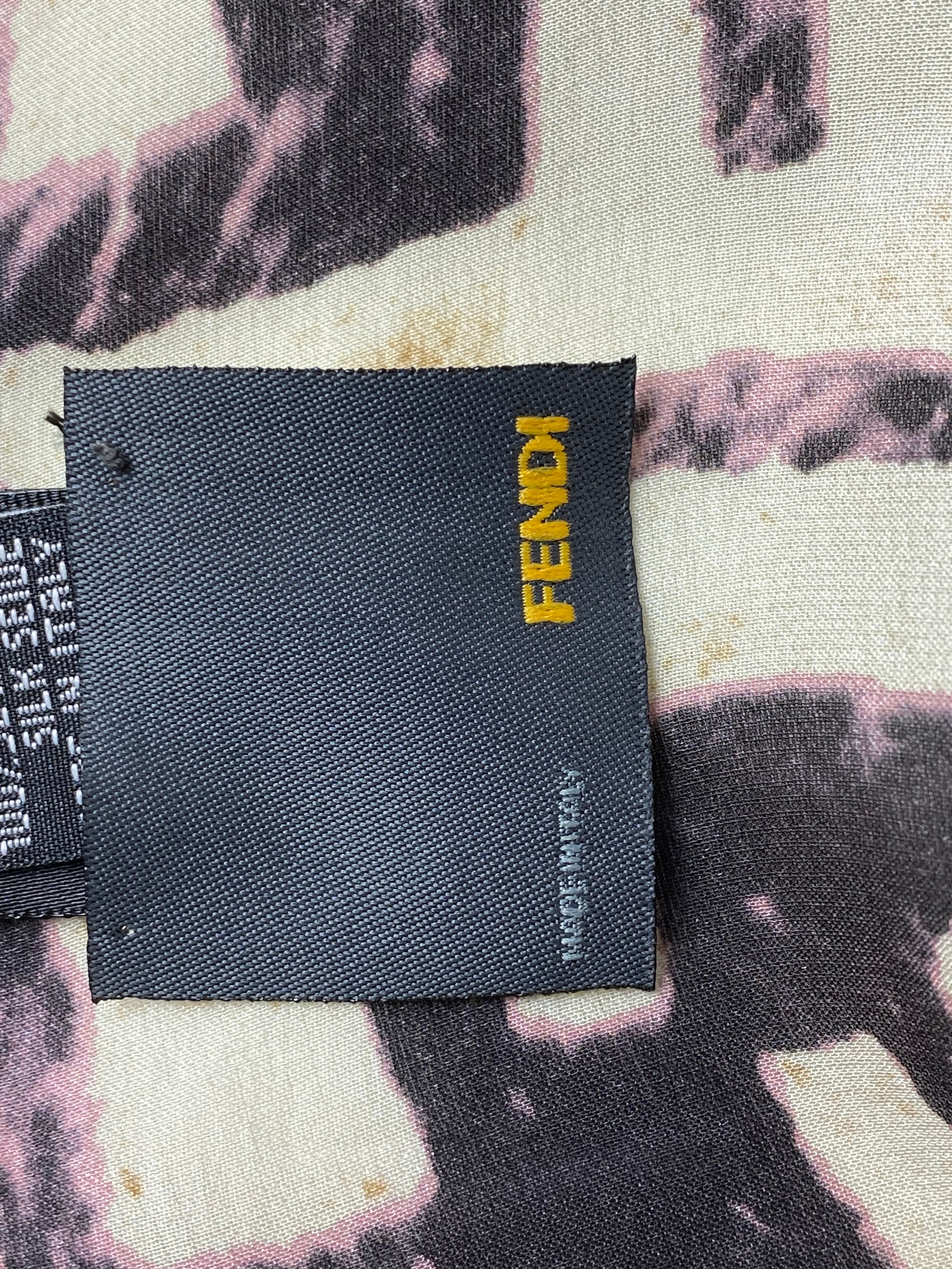 Fendi Multicolor FF Silk Scarf-Scarf-Fendi-The Closet Egypt