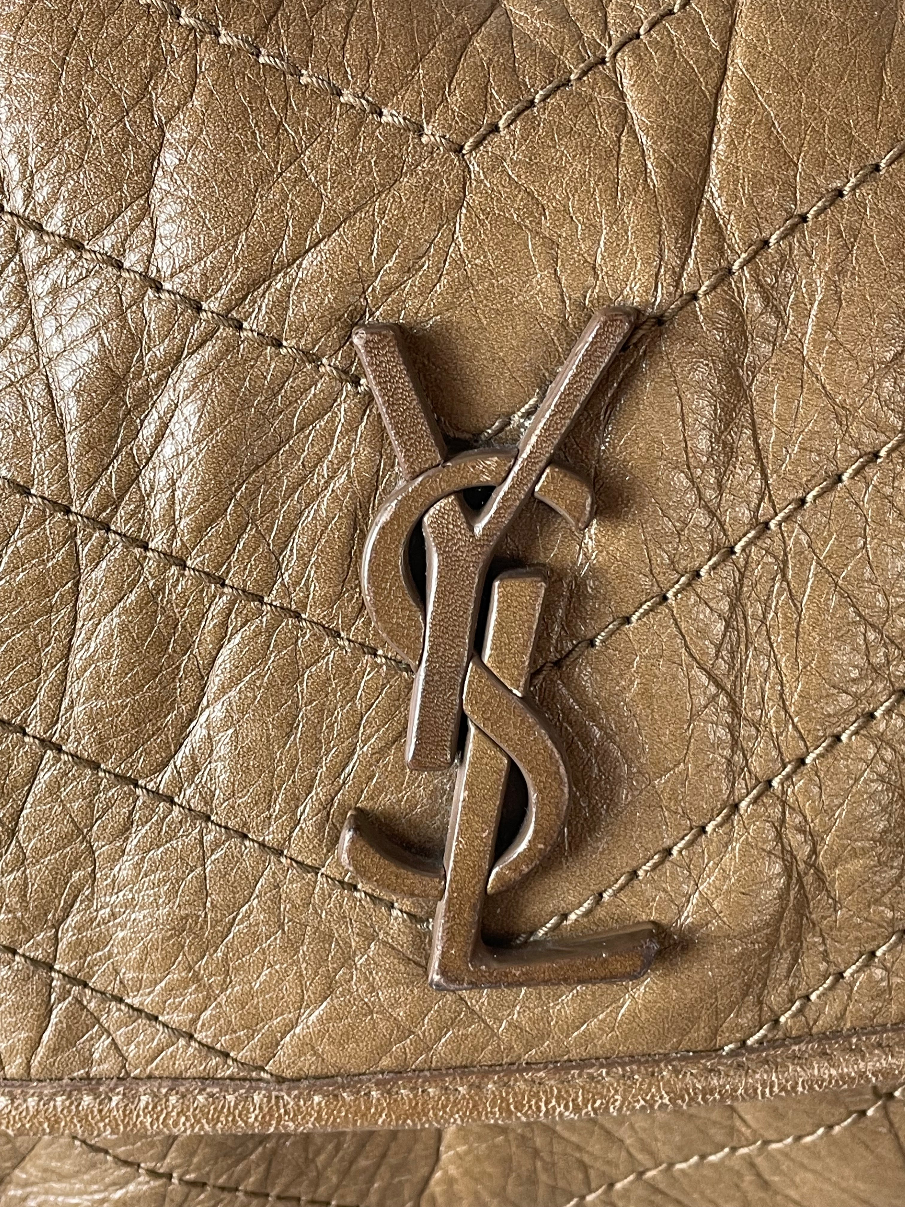 YSL Brown Baby Vintage Niki Medium Bag-handbag-YSL-The Closet Egypt