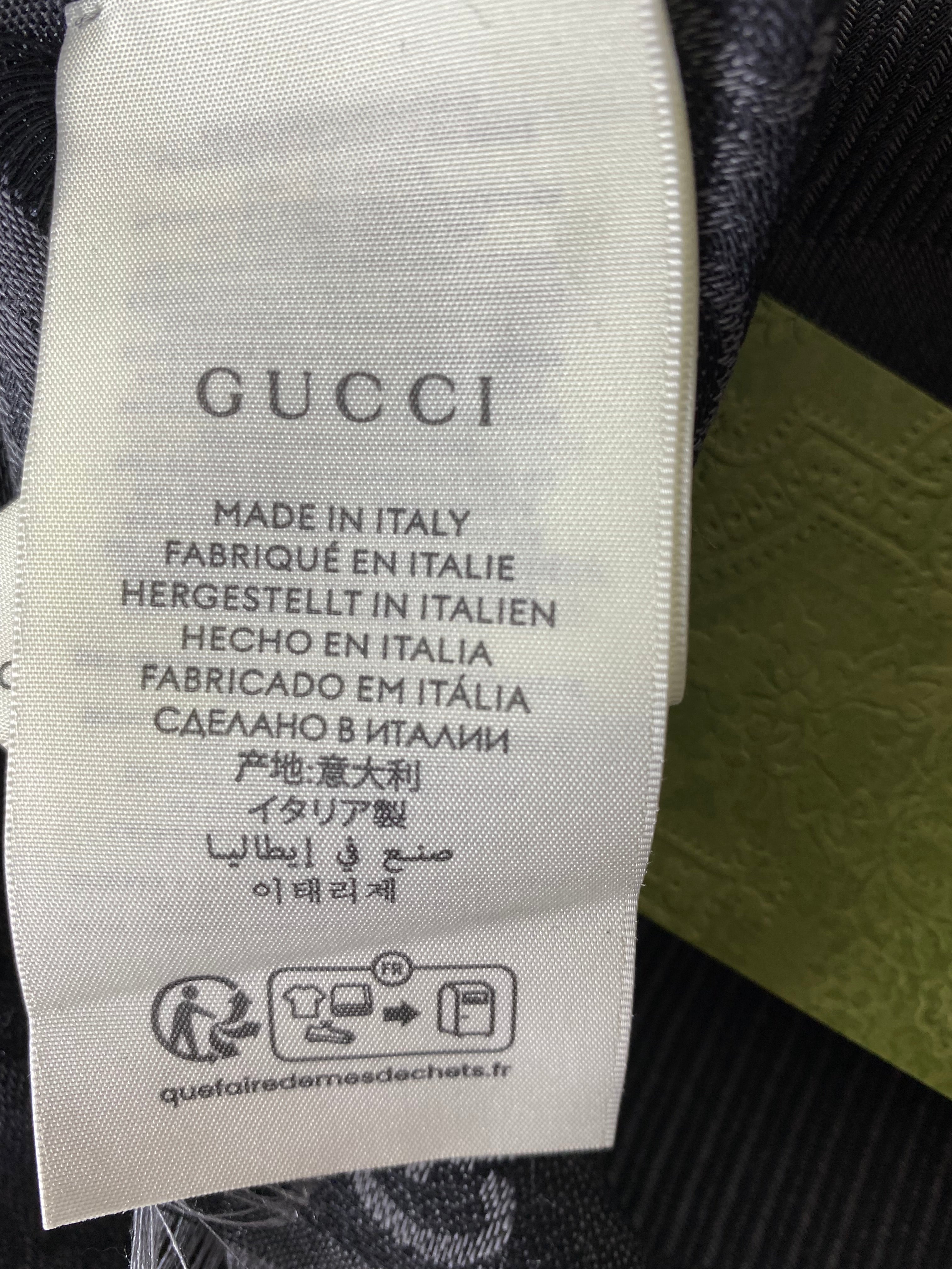 Gucci Dark Grey GG Scarf-Scarf-Gucci-The Closet Egypt