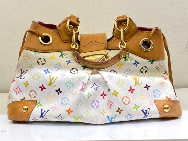 Louis Vuitton White Multicolor Monogram Ursula Bag-handbag-Louis Vuitton-The Closet Egypt