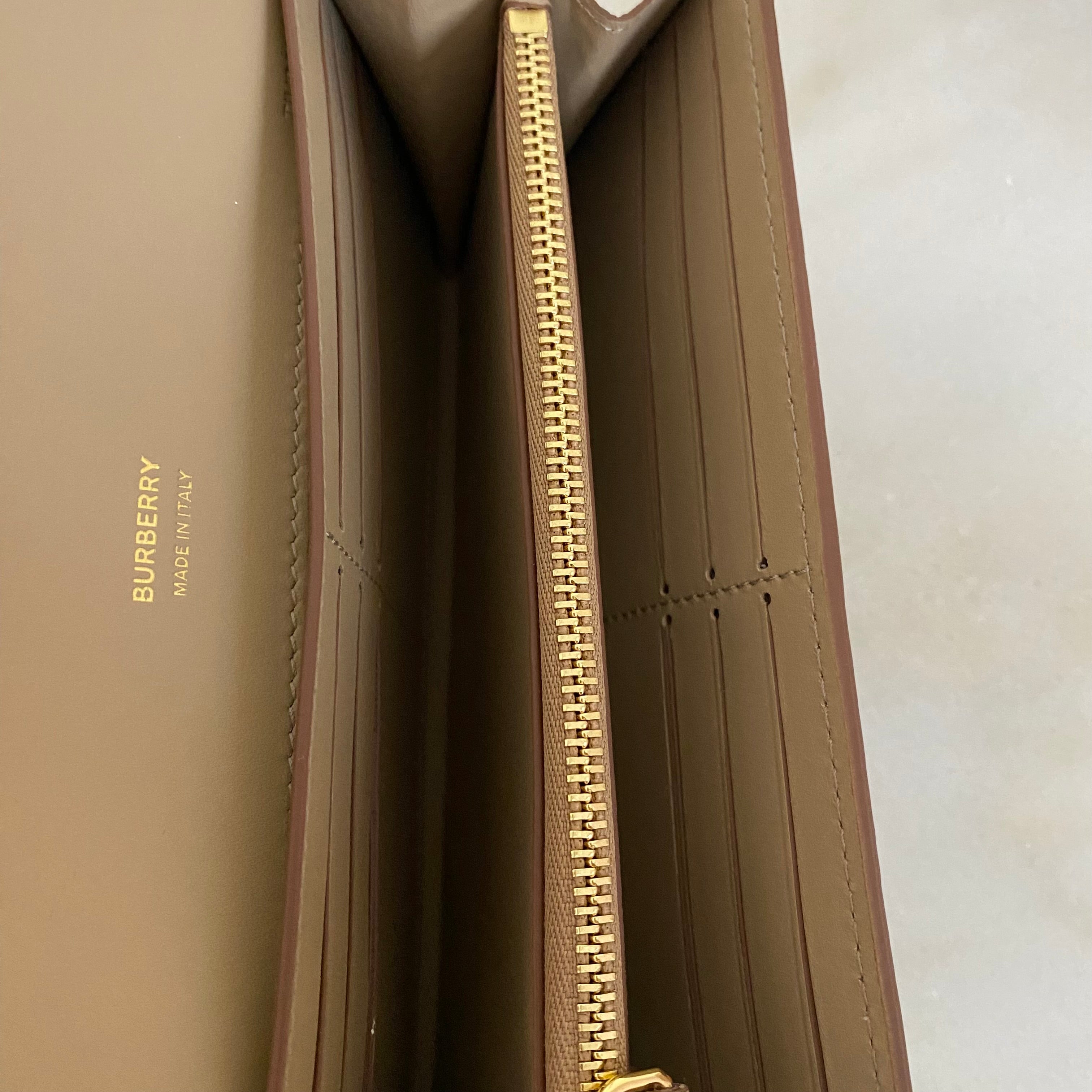 Burberry Beige TB Long Wallet-wallet-Burberry-The Closet Egypt