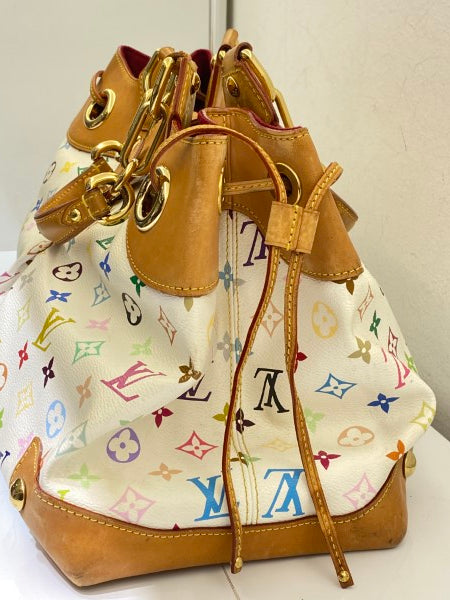 Louis Vuitton White Multicolor Monogram Ursula Bag-handbag-Louis Vuitton-The Closet Egypt