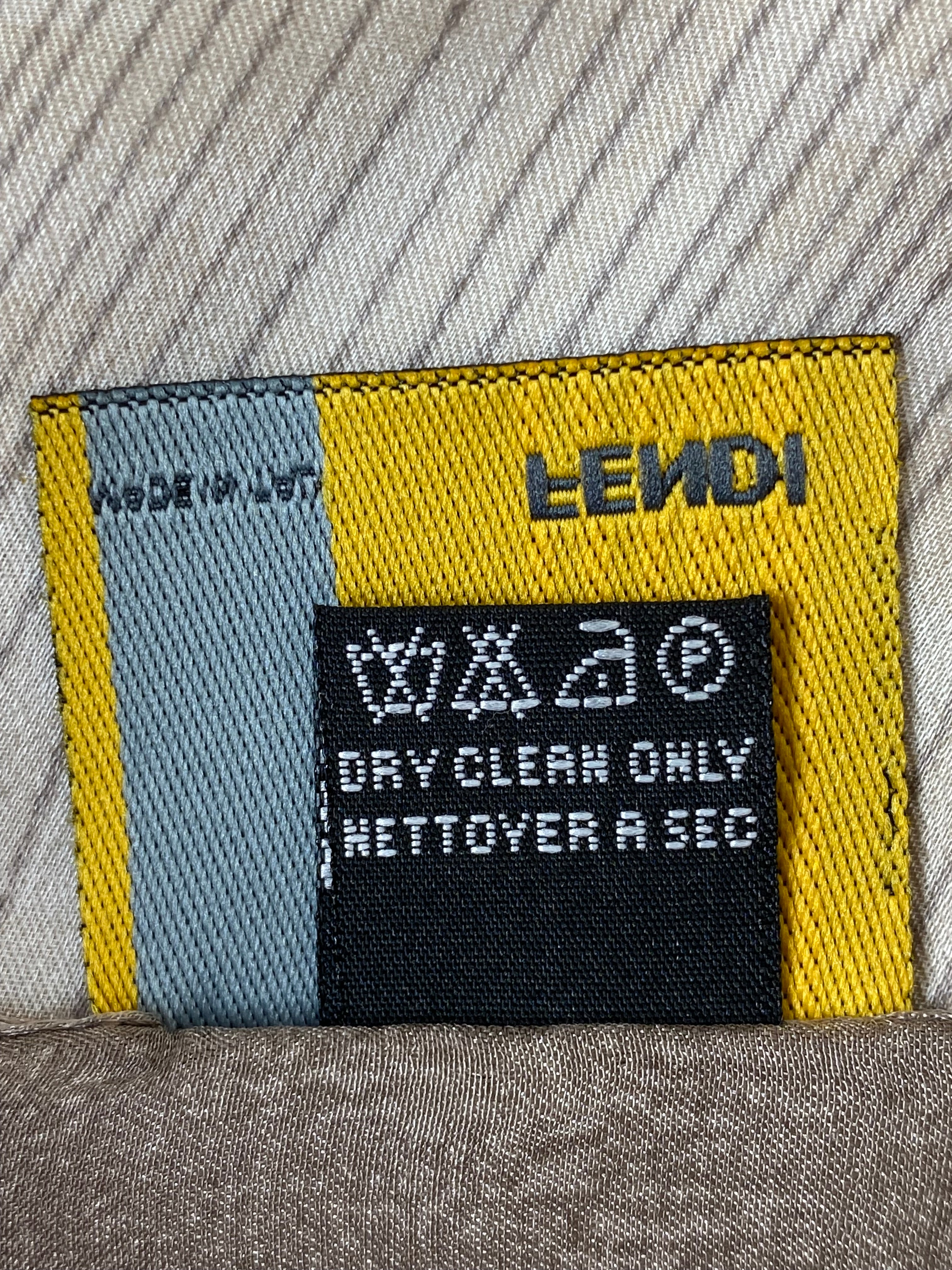 Fendi Bicolor FF Silk Scarf-Scarf-Fendi-The Closet Egypt