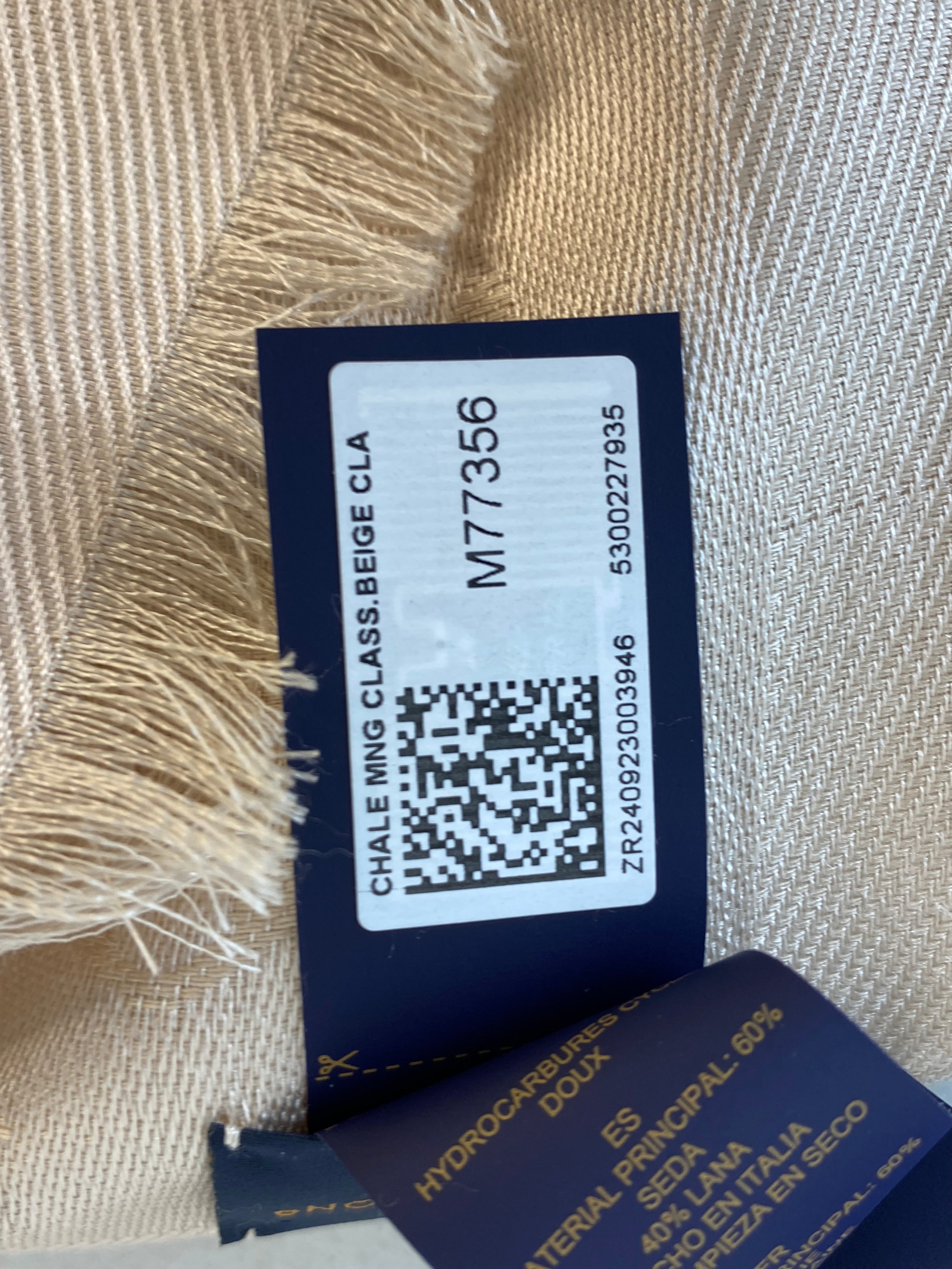 Louis Vuitton Nude Monogram Scarf-Scarf-Louis Vuitton-The Closet Egypt