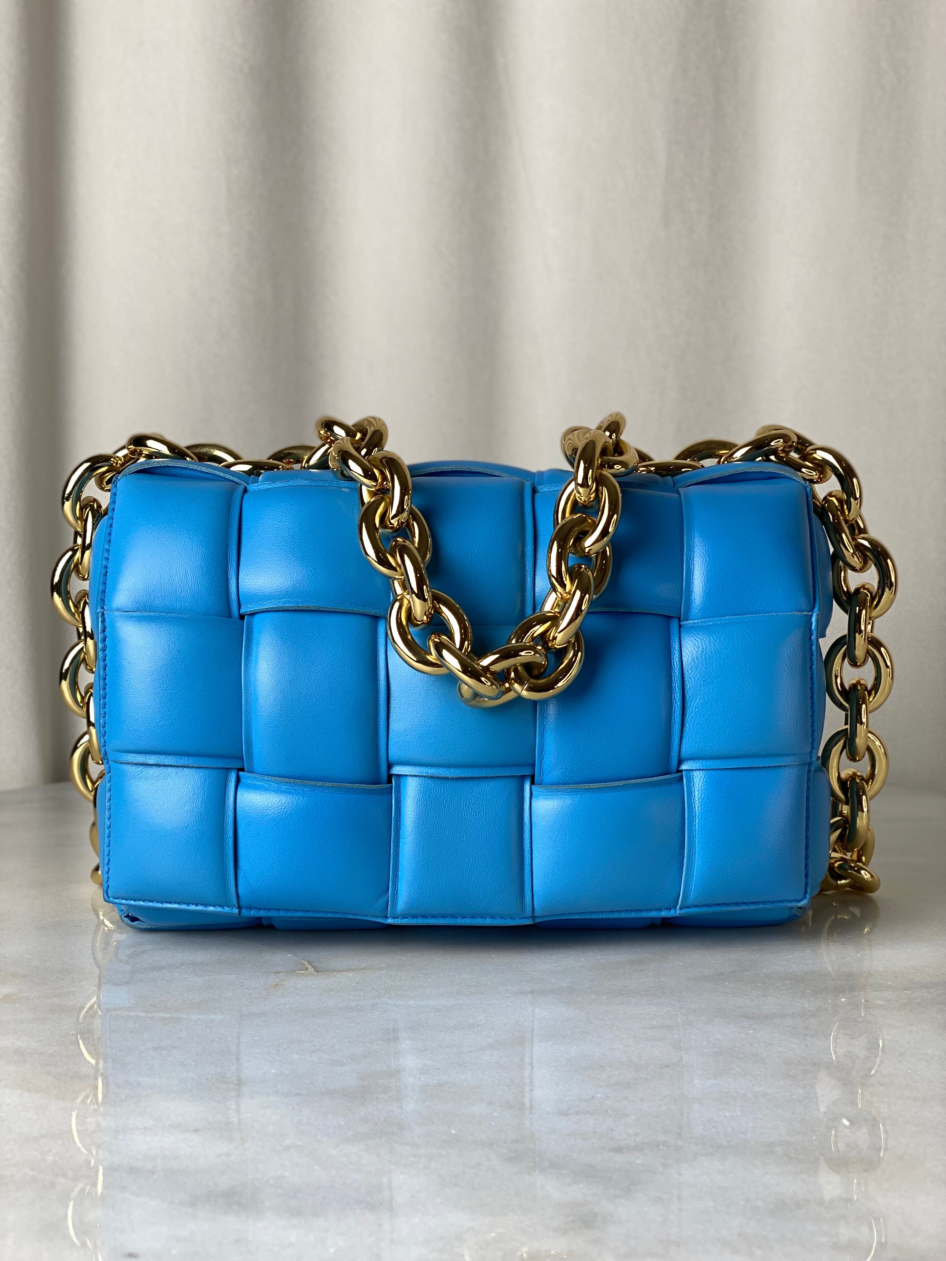 Bottega Veneta Blue Cassette Crossbody Bag-handbag-Bottega Veneta-The Closet Egypt
